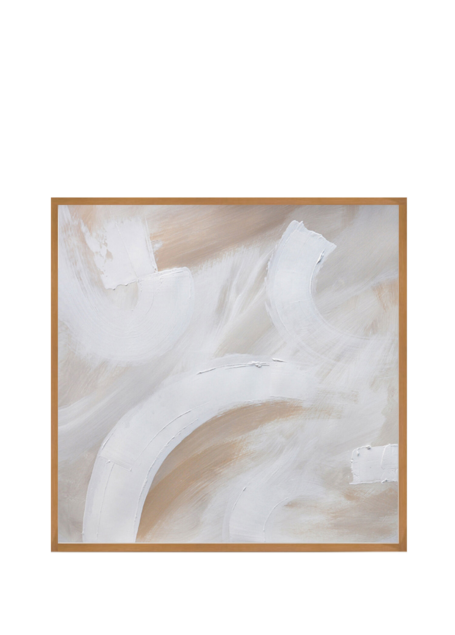 Beigy Tones Akrilik El Yapımı Tablo 90x90 cm