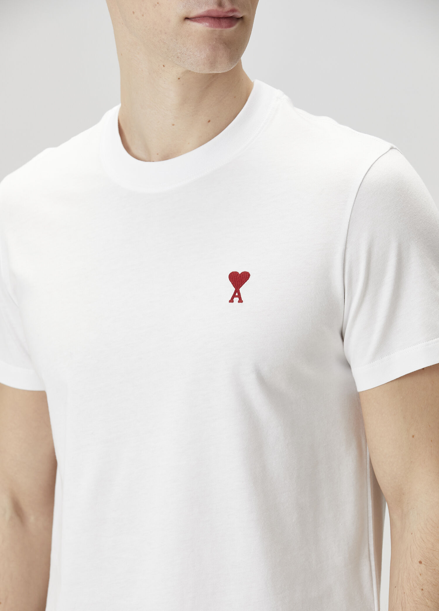 Ami Paris Beyaz Erkek Beyaz Organik Pamuk T-shirt 1653336 | Beymen