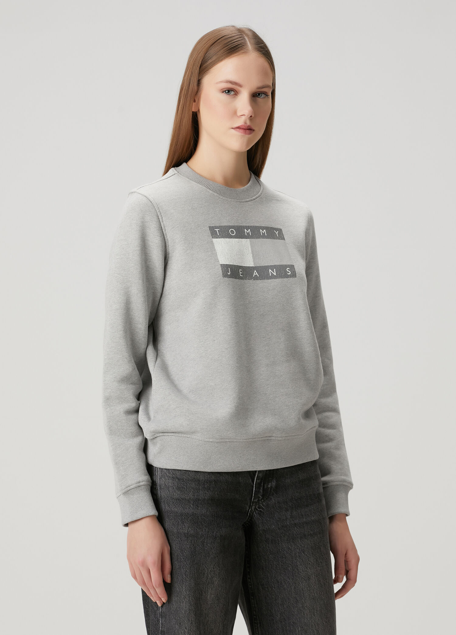 Regular Flag Gri Sweatshirt