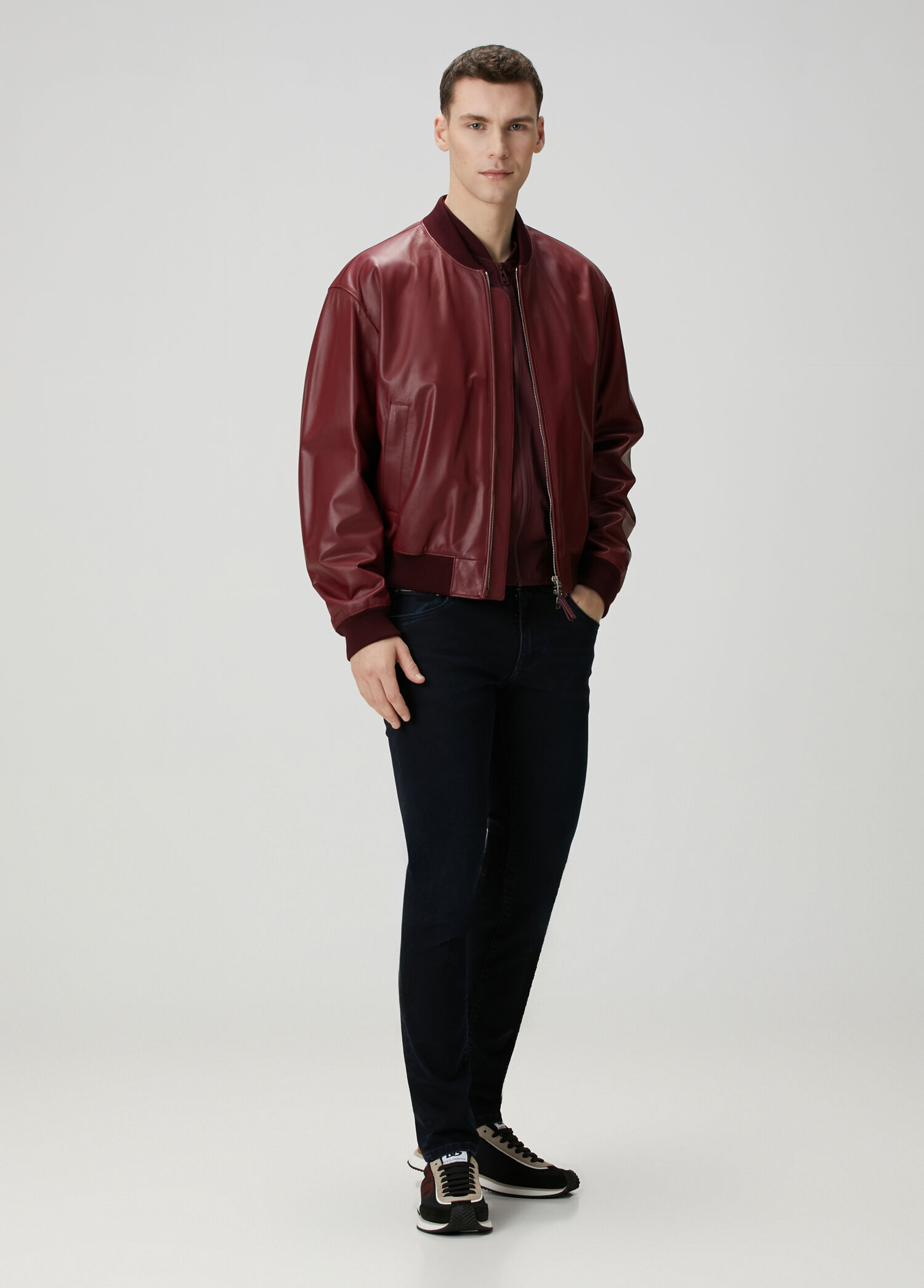 AW2008 Dolce & Gabbana Patchwork Circle Burgundy Leather