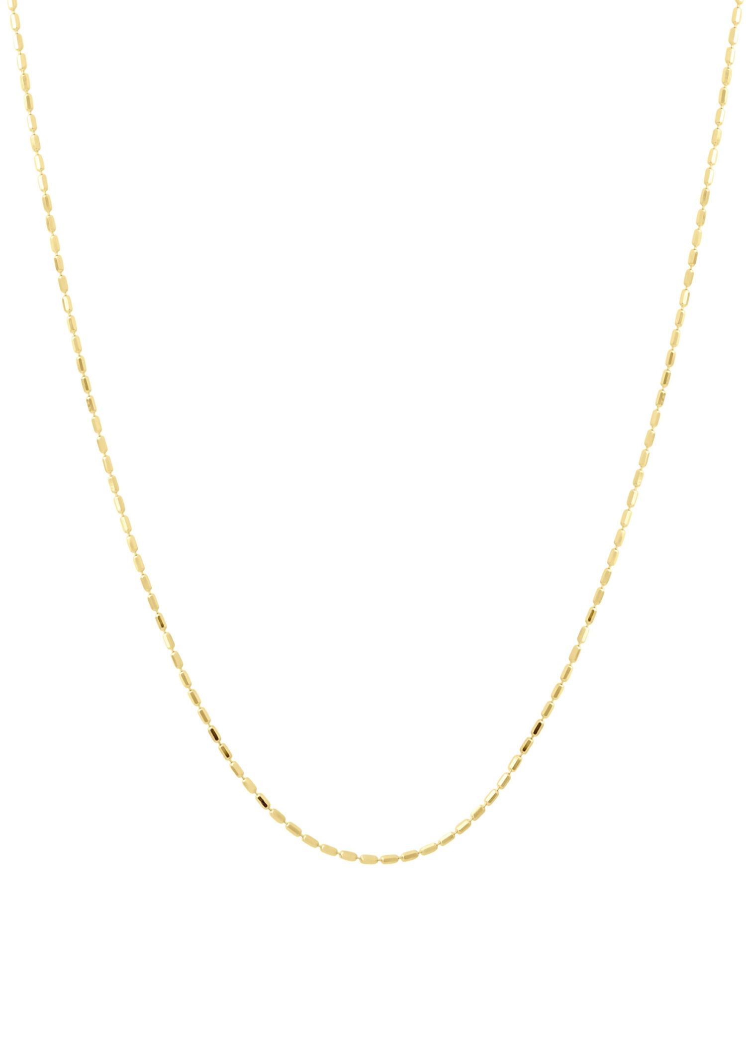 Silindir Dorica 14 Ayar Altın Unisex Zincir Kolye