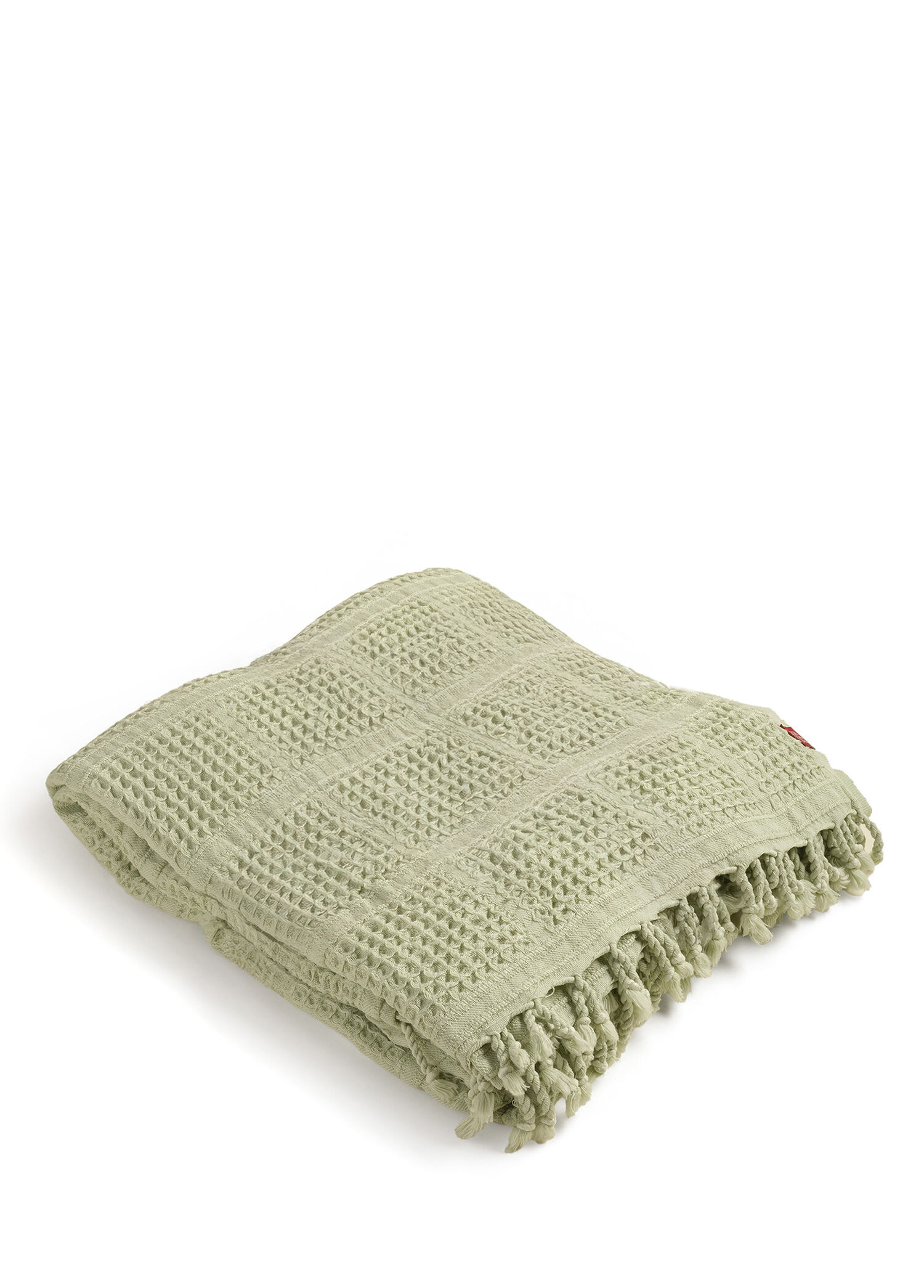 Solid Yeşil Tencel Pamuk King Size Pike 240 x 220 cm