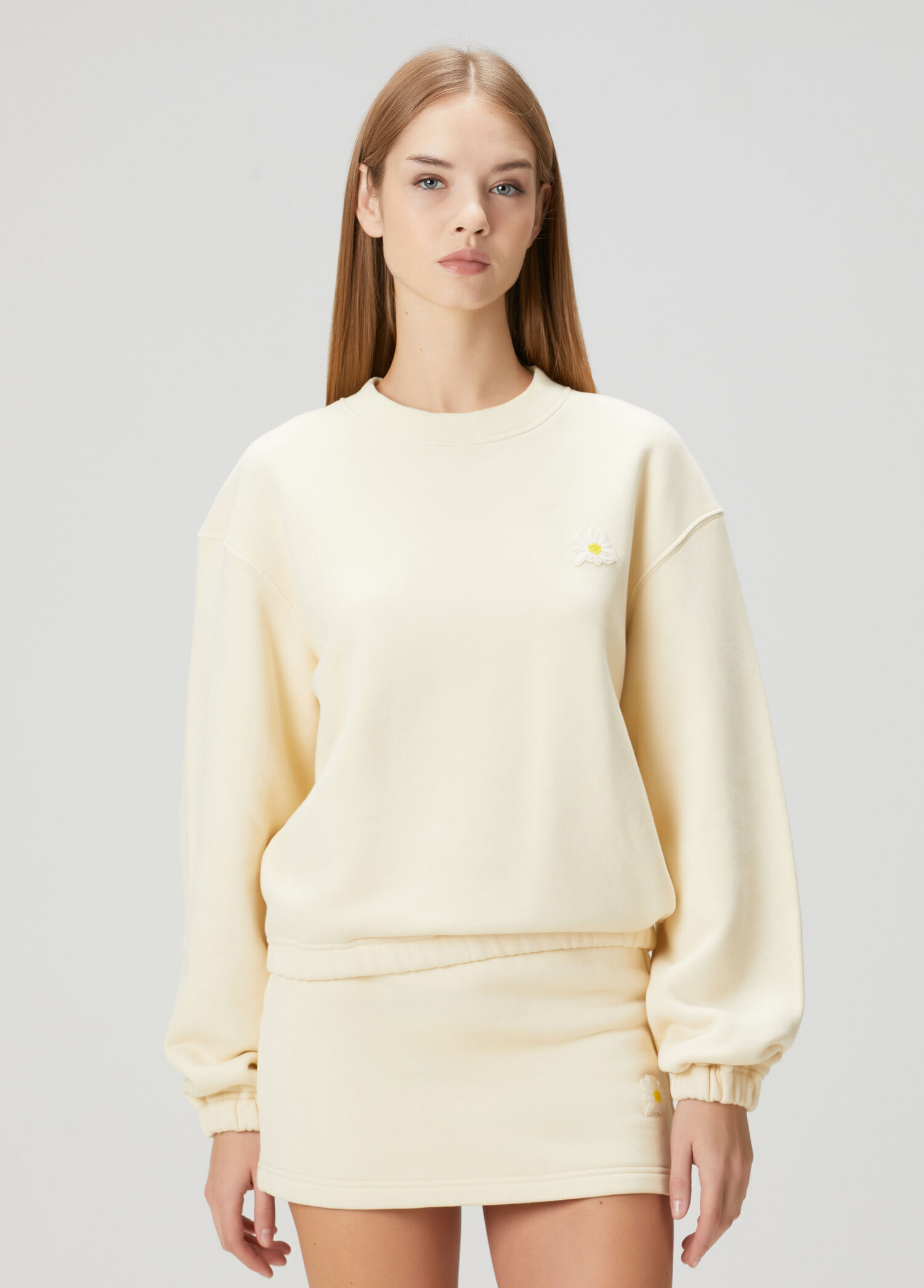 Açık Sarı Sweatshirt
