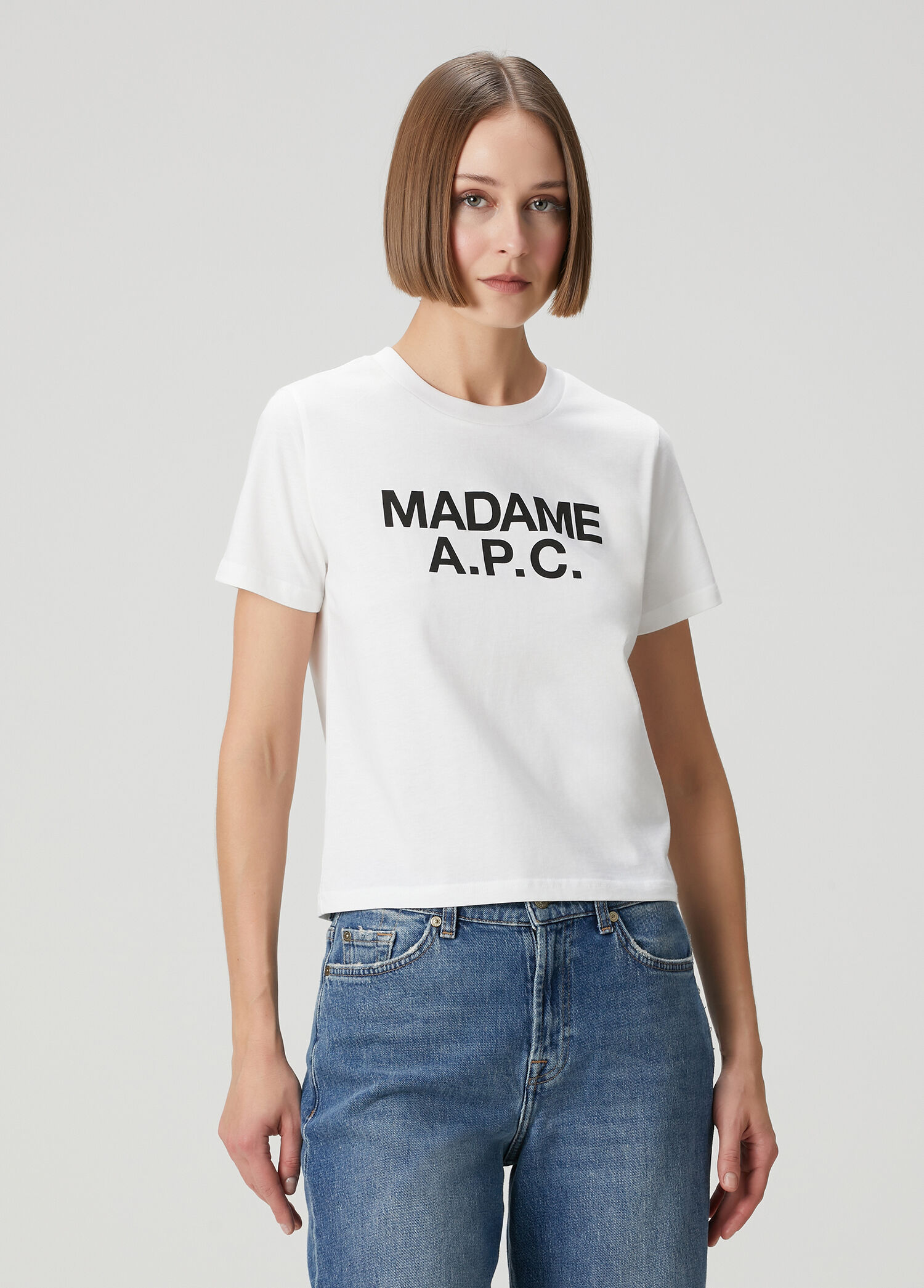 Beyaz Logolu T-shirt