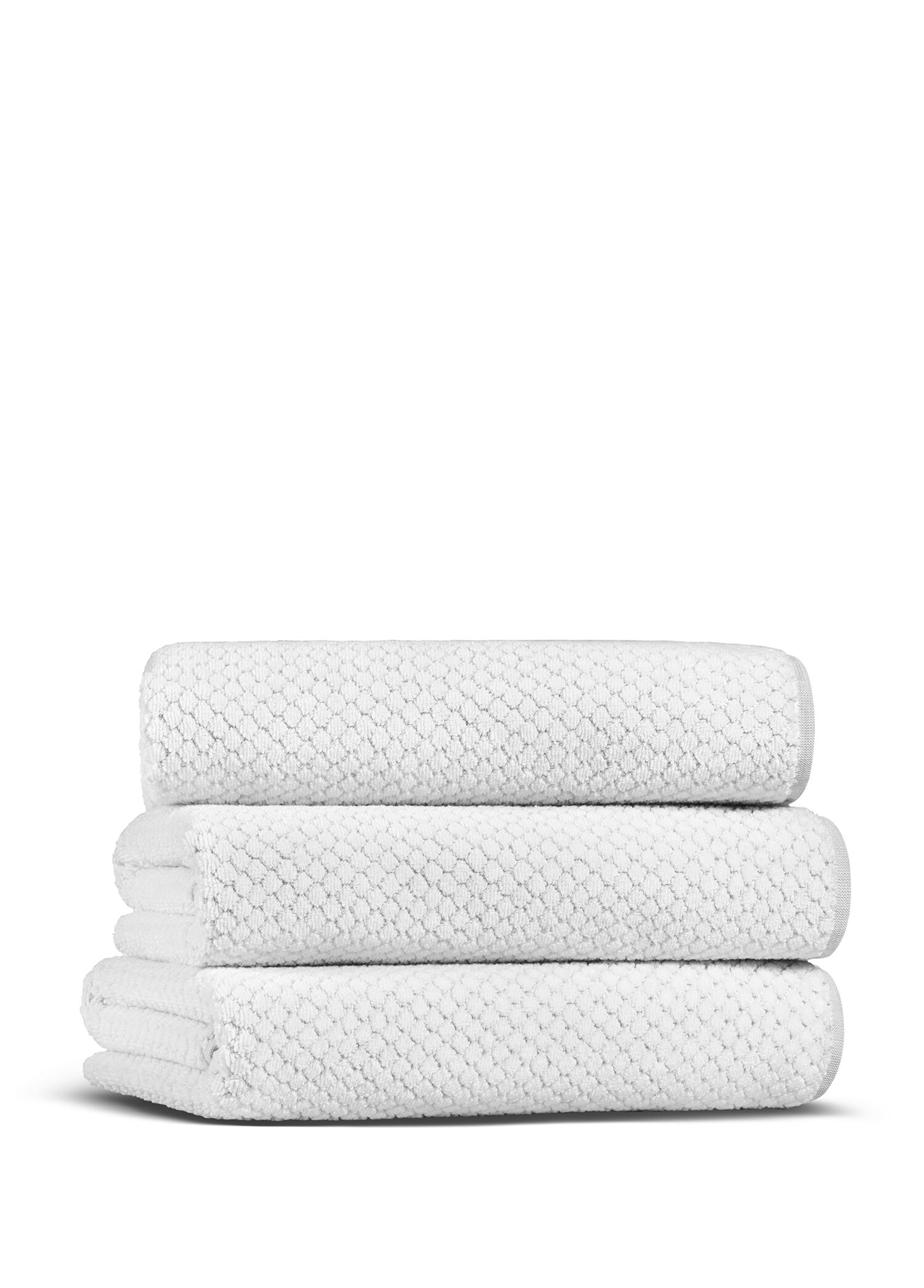 Punto Havlu Fibrosoft ® White Pamuklu Tekli Yüz Havlusu 50 x 90 cm