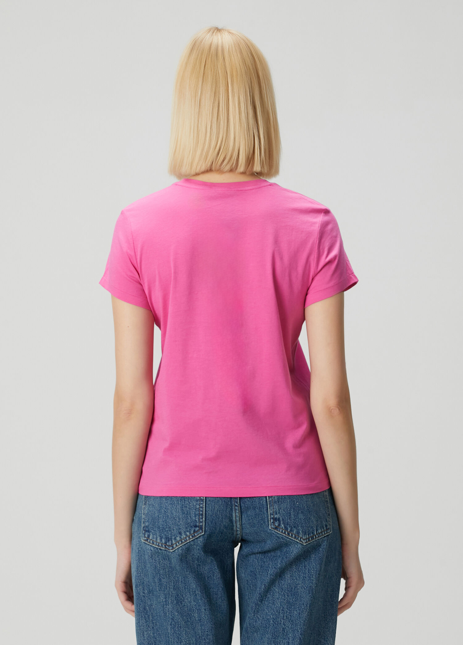 Polo Ralph Lauren Fuşya Kadın Mavi Logolu T-shirt 1885188 | Beymen