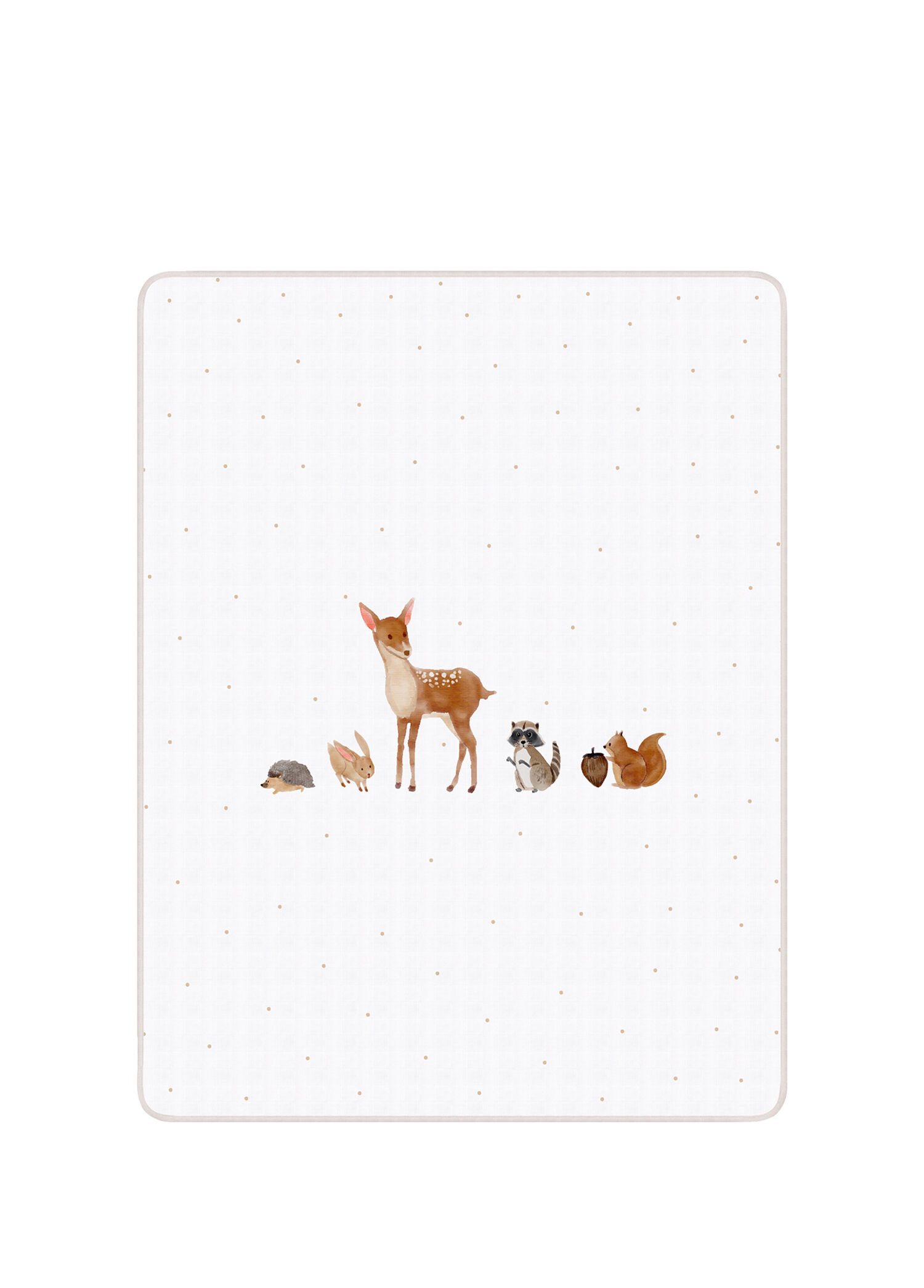 Forest Amigos Organik Pamuk Biyeli Çift Taraflı Unisex Bebek Müslin Battaniye