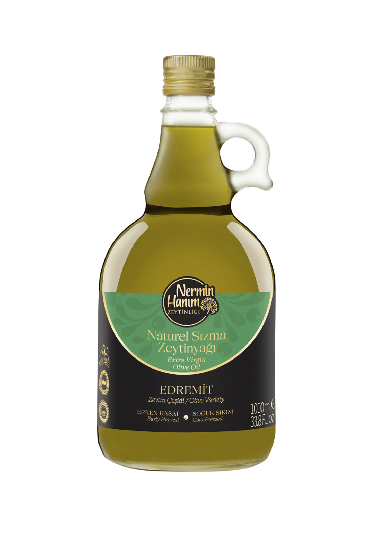 Yeni Hasat Edremit Kutulu Erken Hasat Soğuk Sıkım Zeytinyağı 1 lt