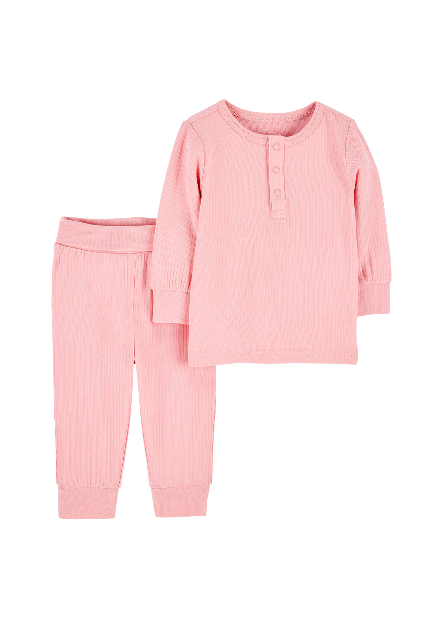 Pembe Pantolon Bluz Kız Bebek 2'li Set