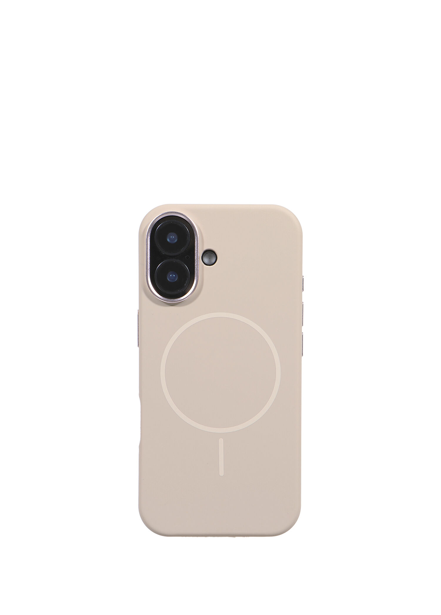 Kamera Korumalı Darbelere Dayanıklı Premium iPhone 17 MagSafe Uyumlu Krem Telefon Kılıfı