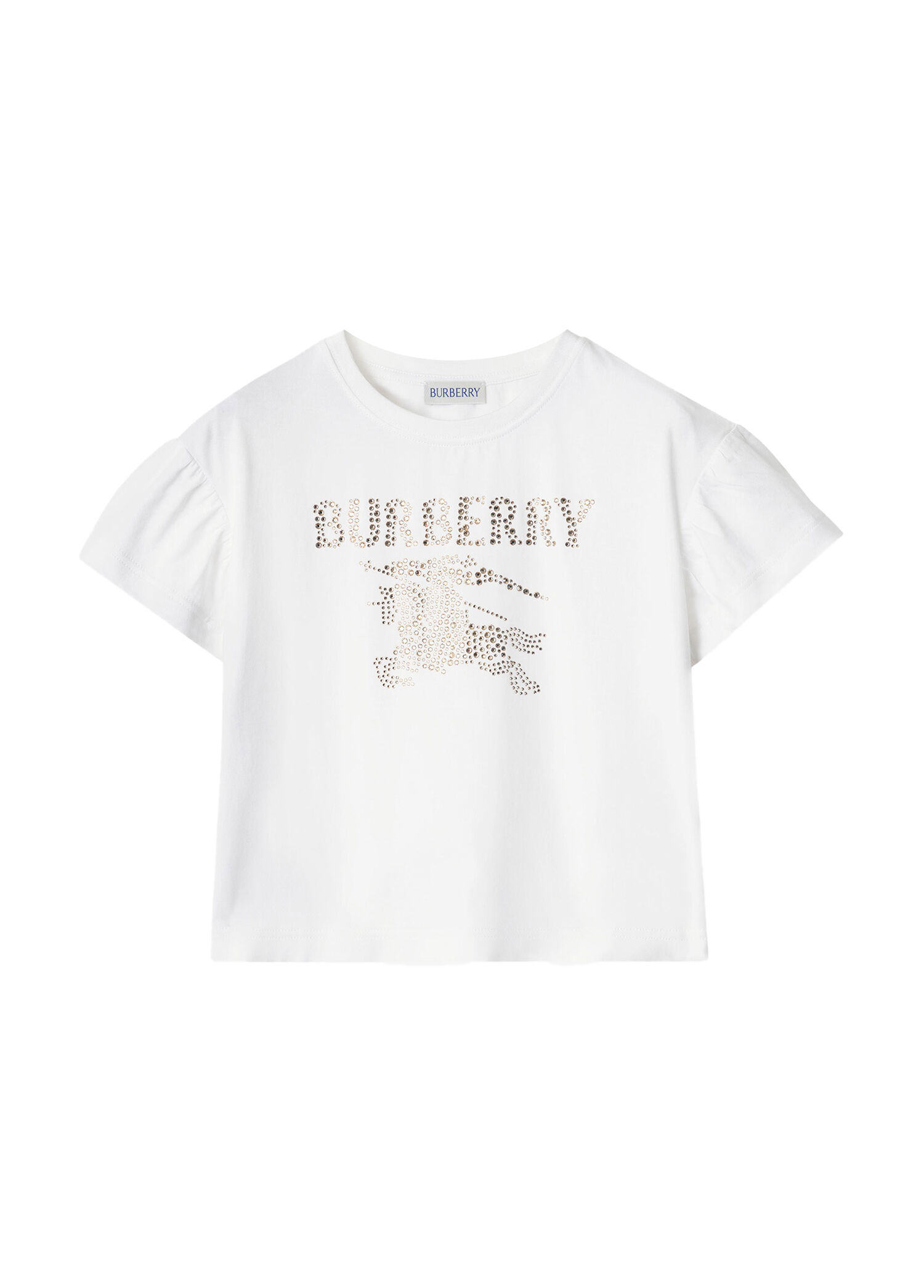 Roxy Crystal Beyaz Pamuklu Kısa Kollu Unisex Çocuk T-Shirt