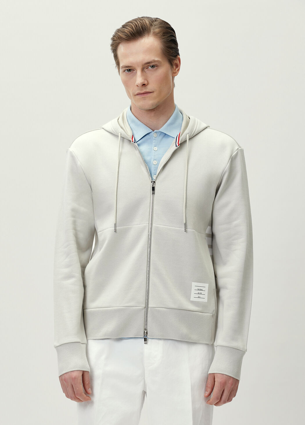 Beige Hooded Sweatshirt