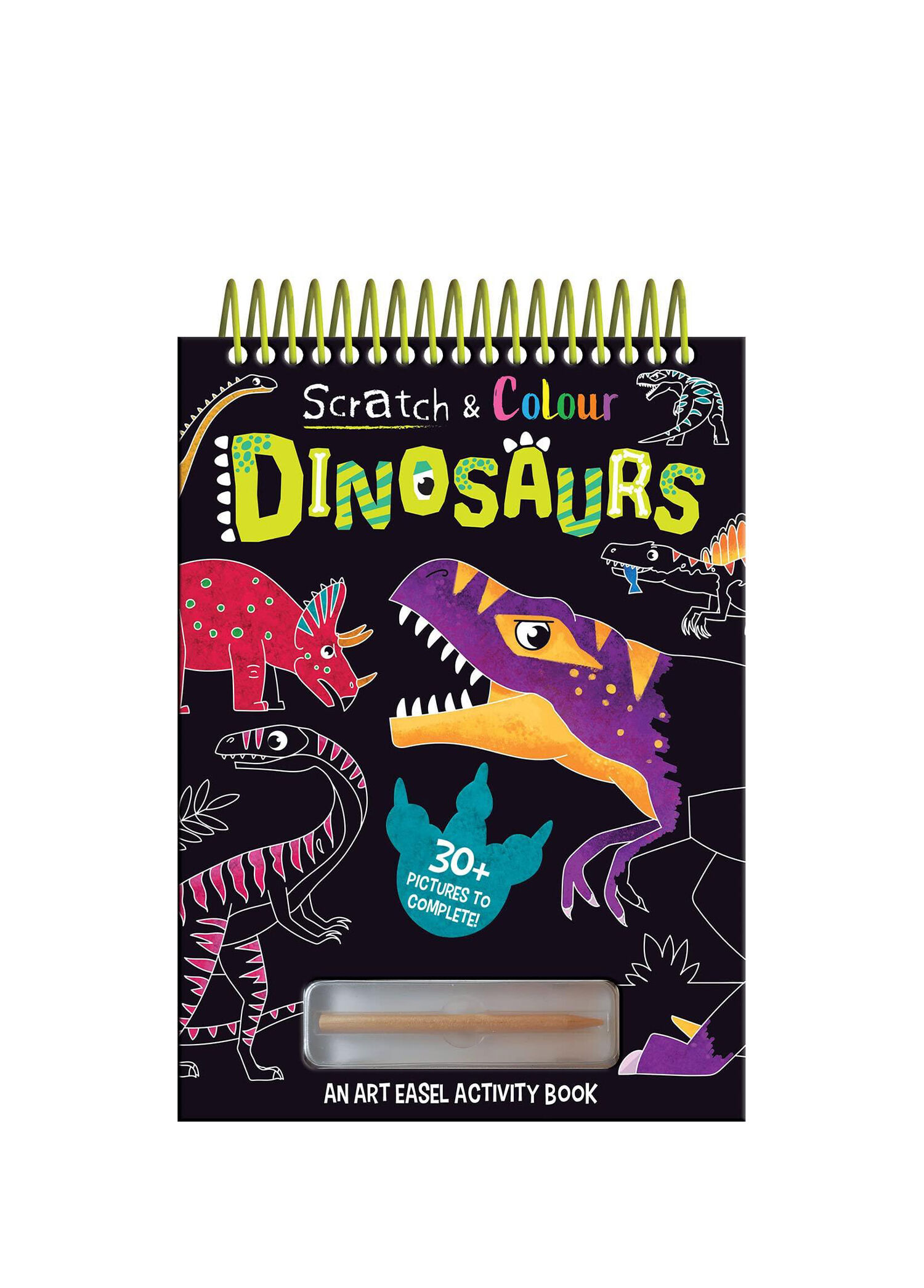 Scratch and Colour - Dinosaurs Çocuk Yabancı Dil Aktivite Kitabı
