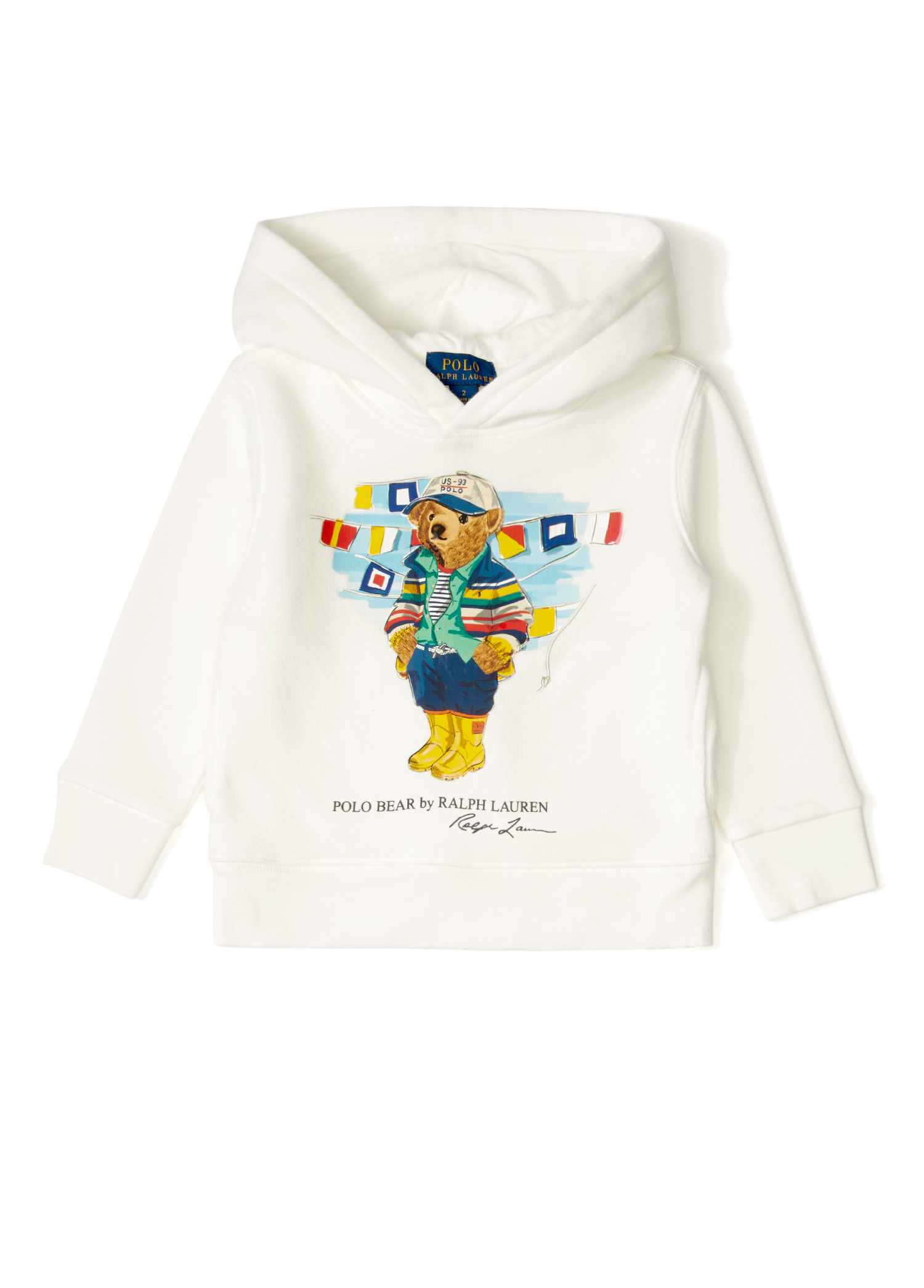 Beyaz Logo Baskılı Unisex Çocuk Sweatshirt