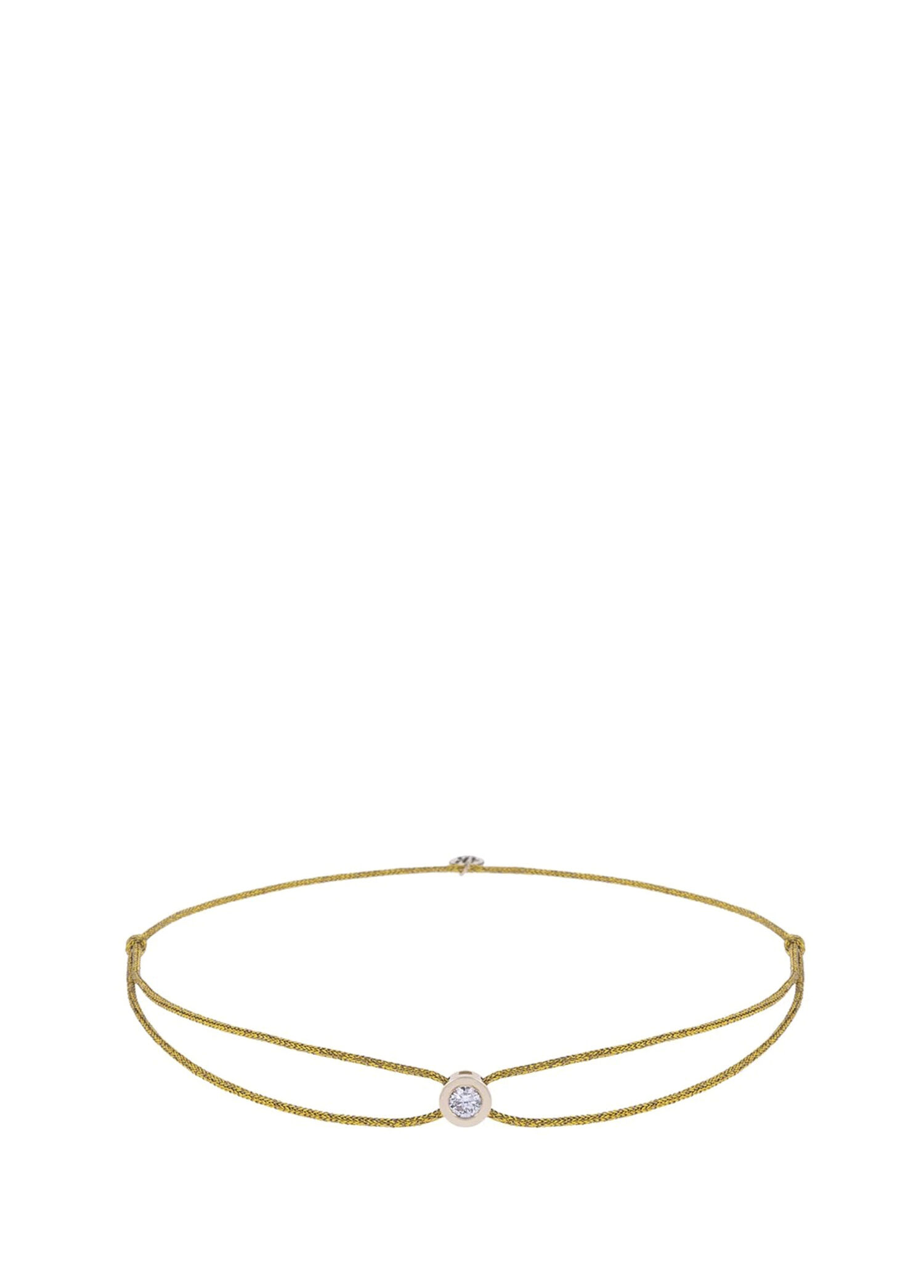 Mini Circle 14 Ayar Altın İpli Unisex Bileklik