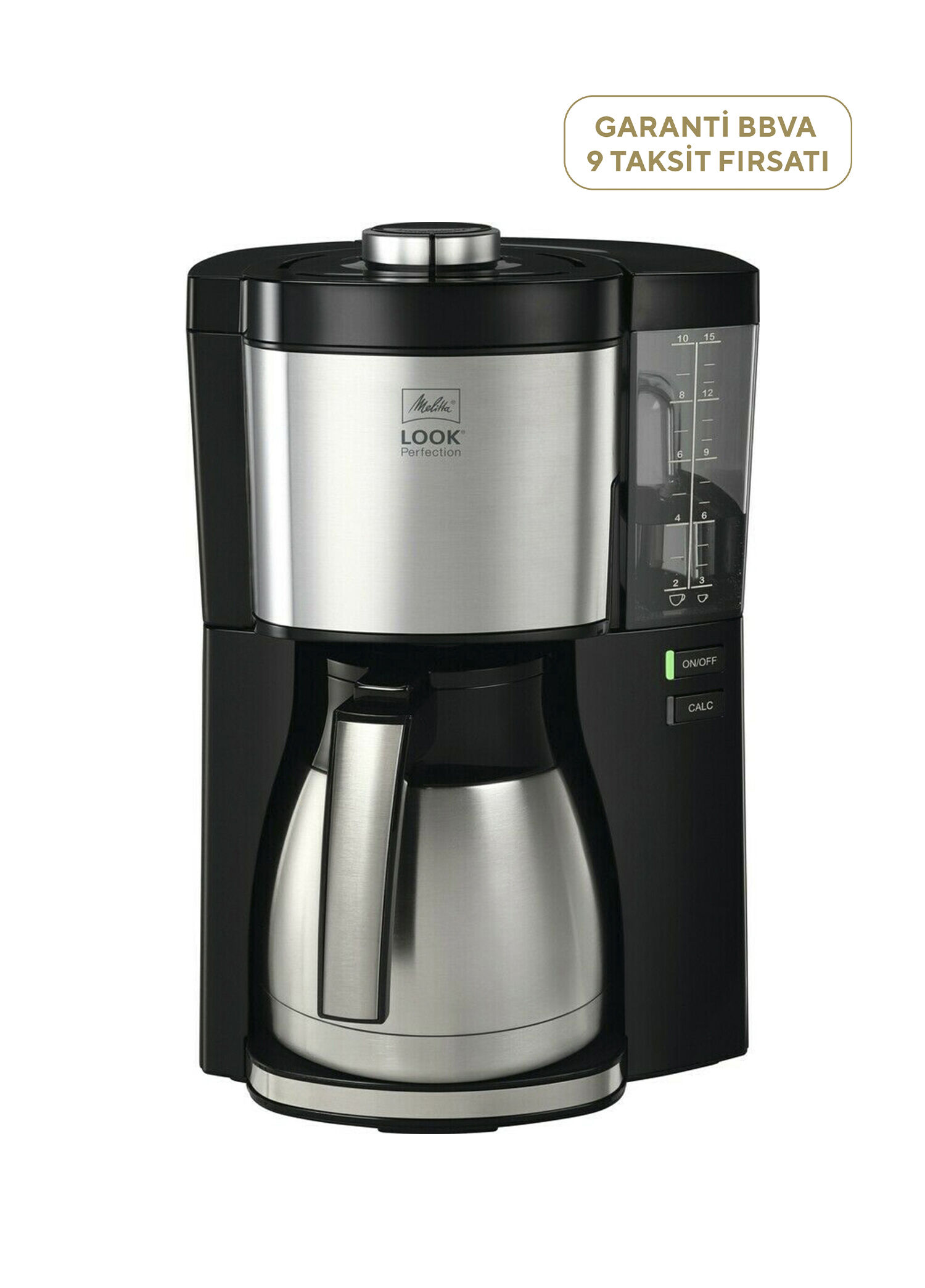 P Melitta Look V Therm Perfection Termoslu Filtre Kahve Makinesi Siyah