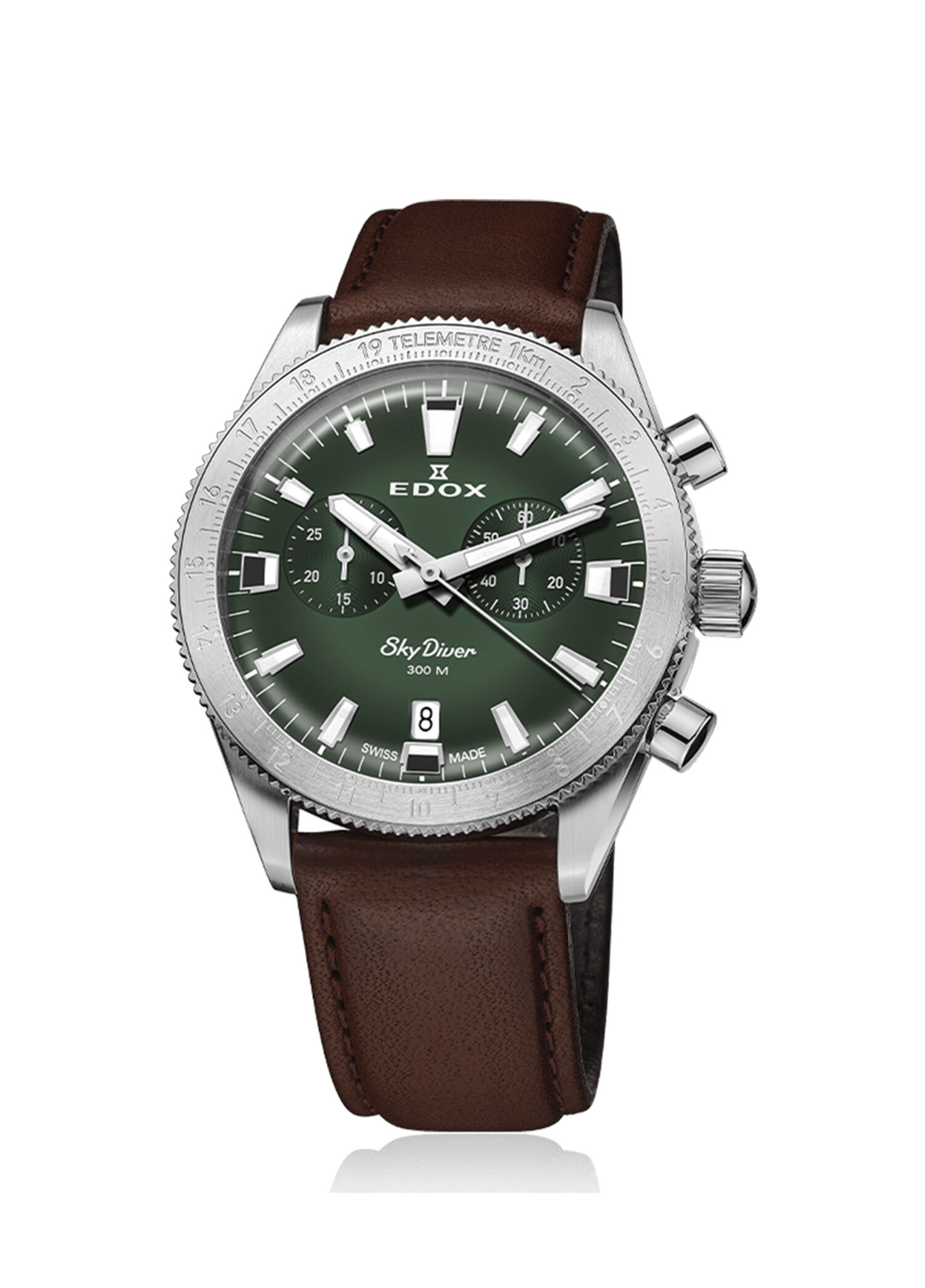 Edox Metal Erkek Edox SkyDiver 10116-3-VIDN Metal Çelik Erkek Kol