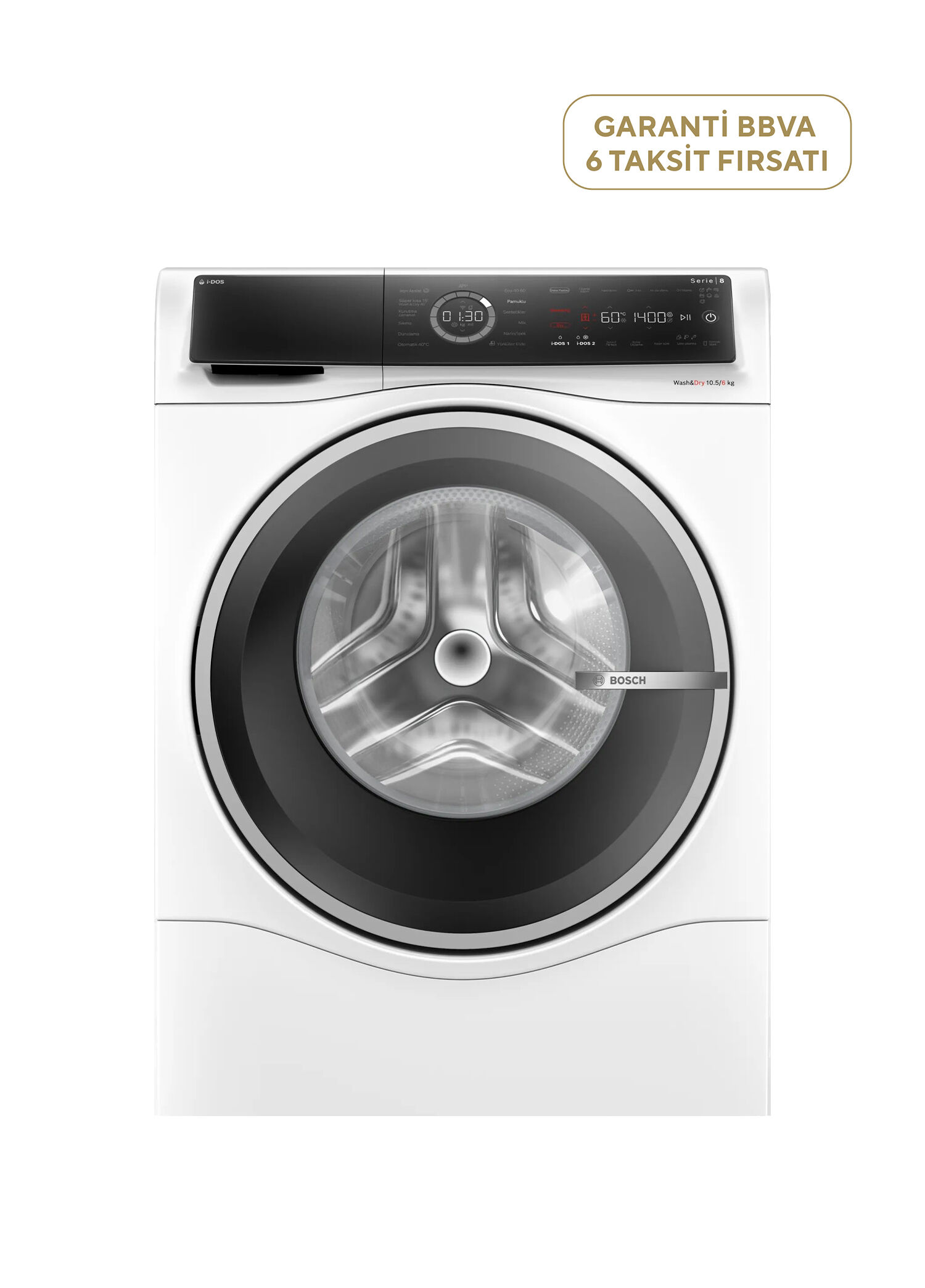 Serie 8 10.5 kg D Enerji Sınıfı 1400 Kurutmalı Çamaşır Makinesi WNC254A0TR