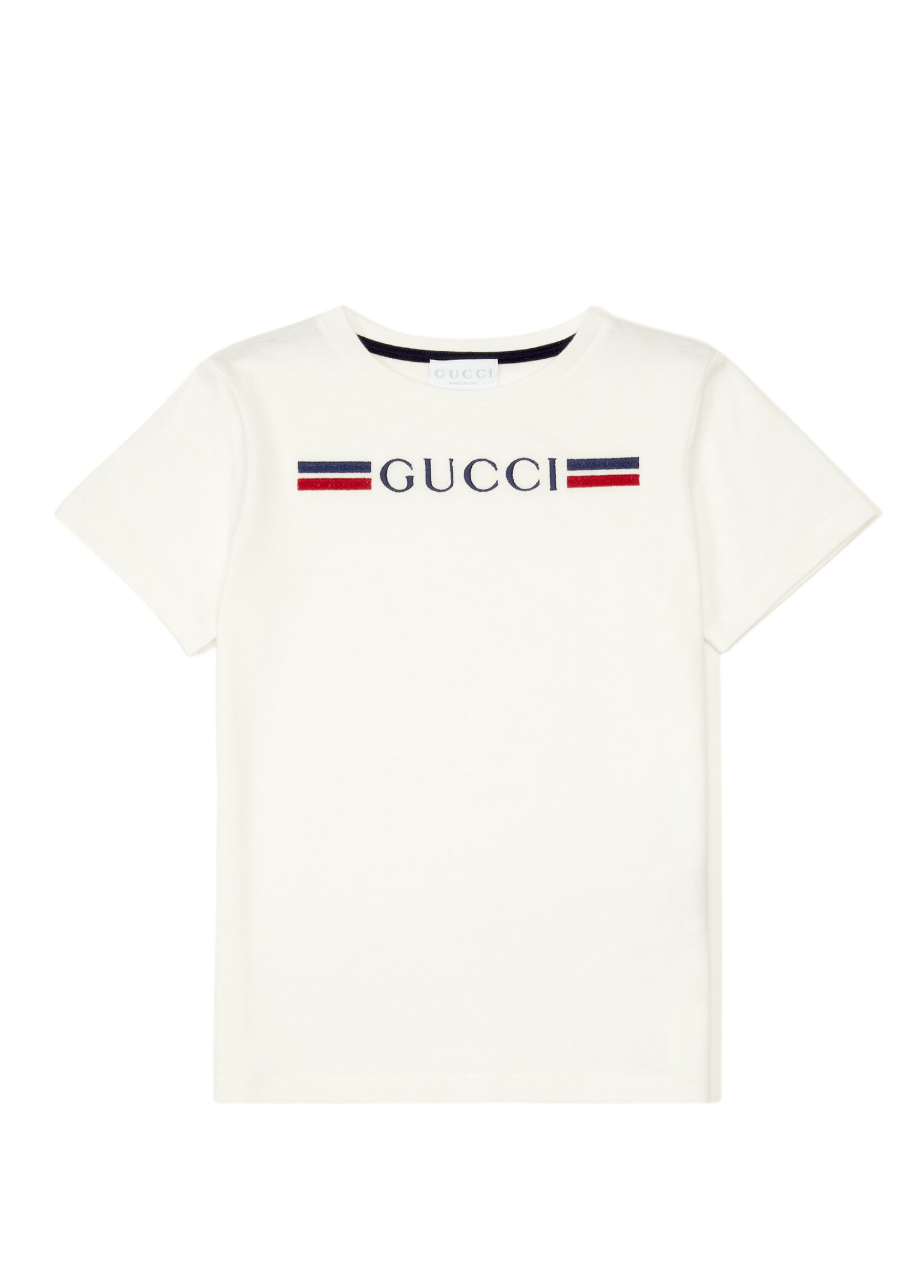 Beyaz Logo Nakışlı T-shirt