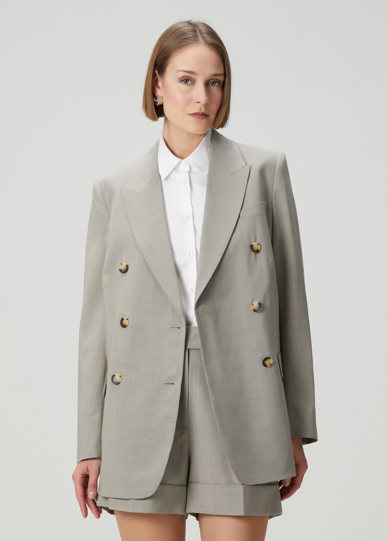 Gri Yün Blazer