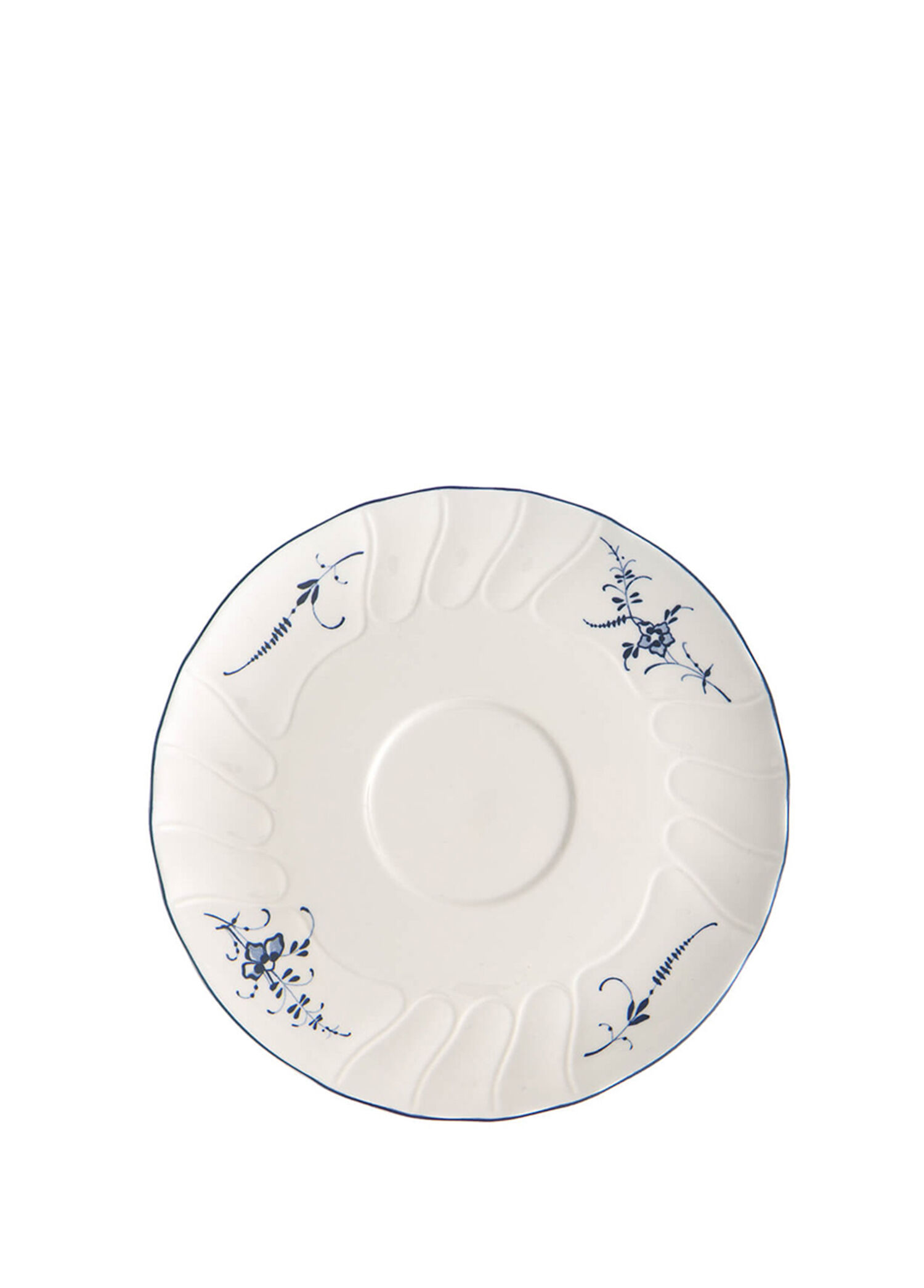 Old Luxembourg Porselen Çift Kulplu Çorba Kasesi Tabağı 18 cm