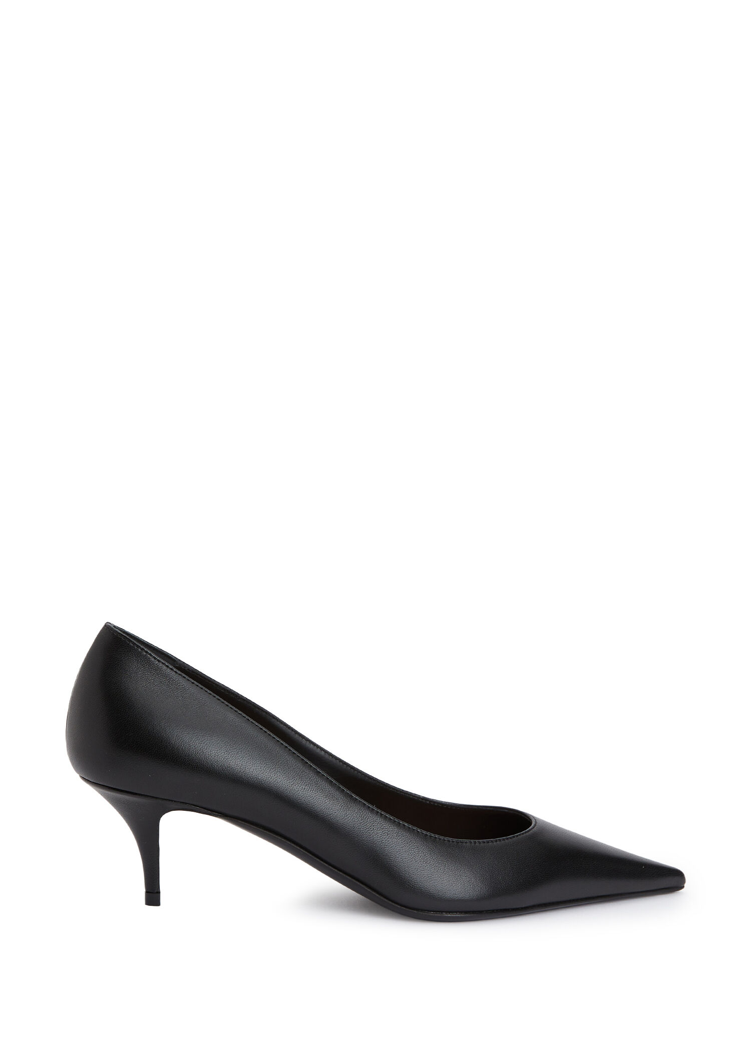 Barbara Siyah Deri Stiletto