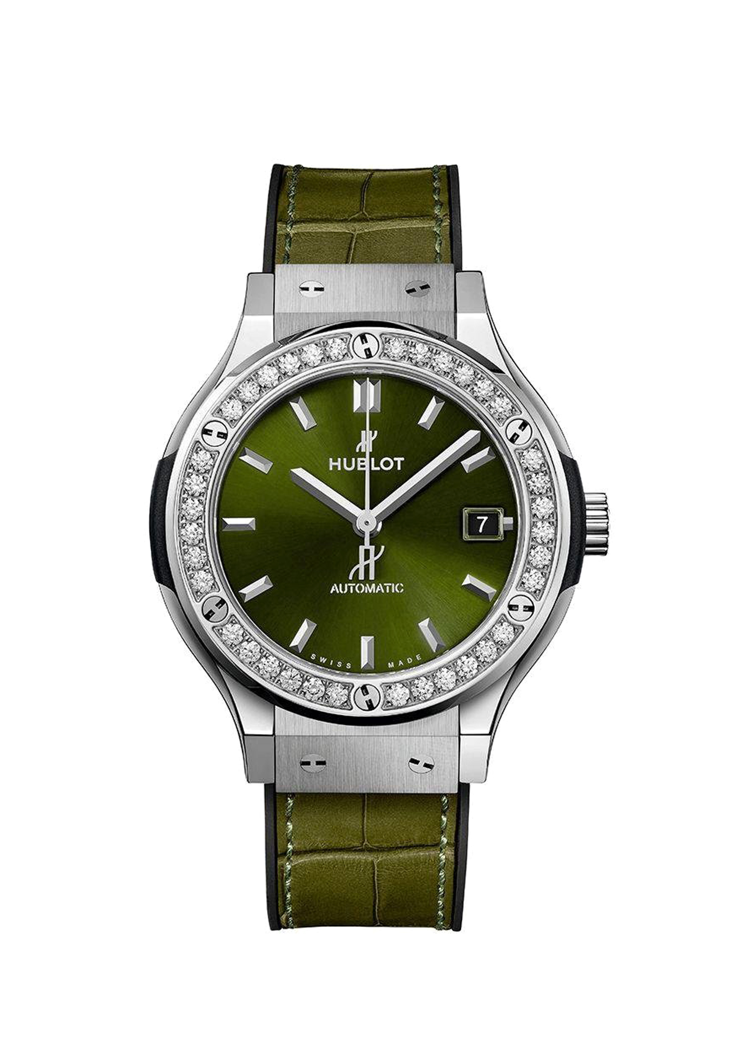 Classic Fusion Titanium Green Diamonds Kadın Saat