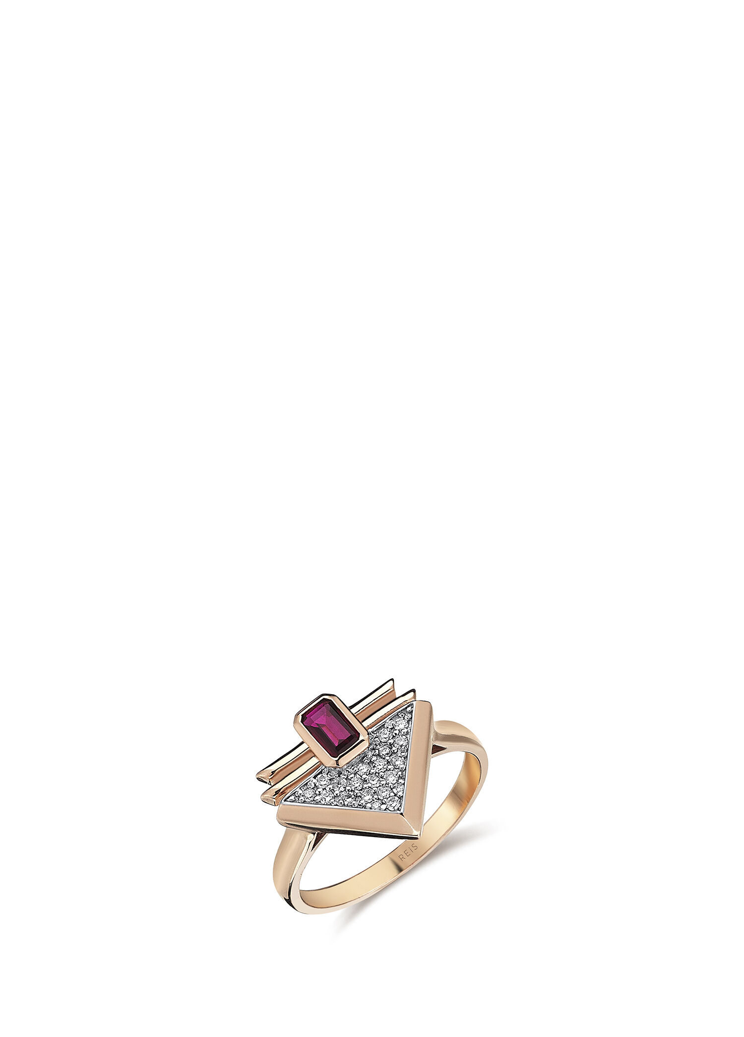 Prego 14 Ayar Rose Gold Kadın Pırlanta Yüzük