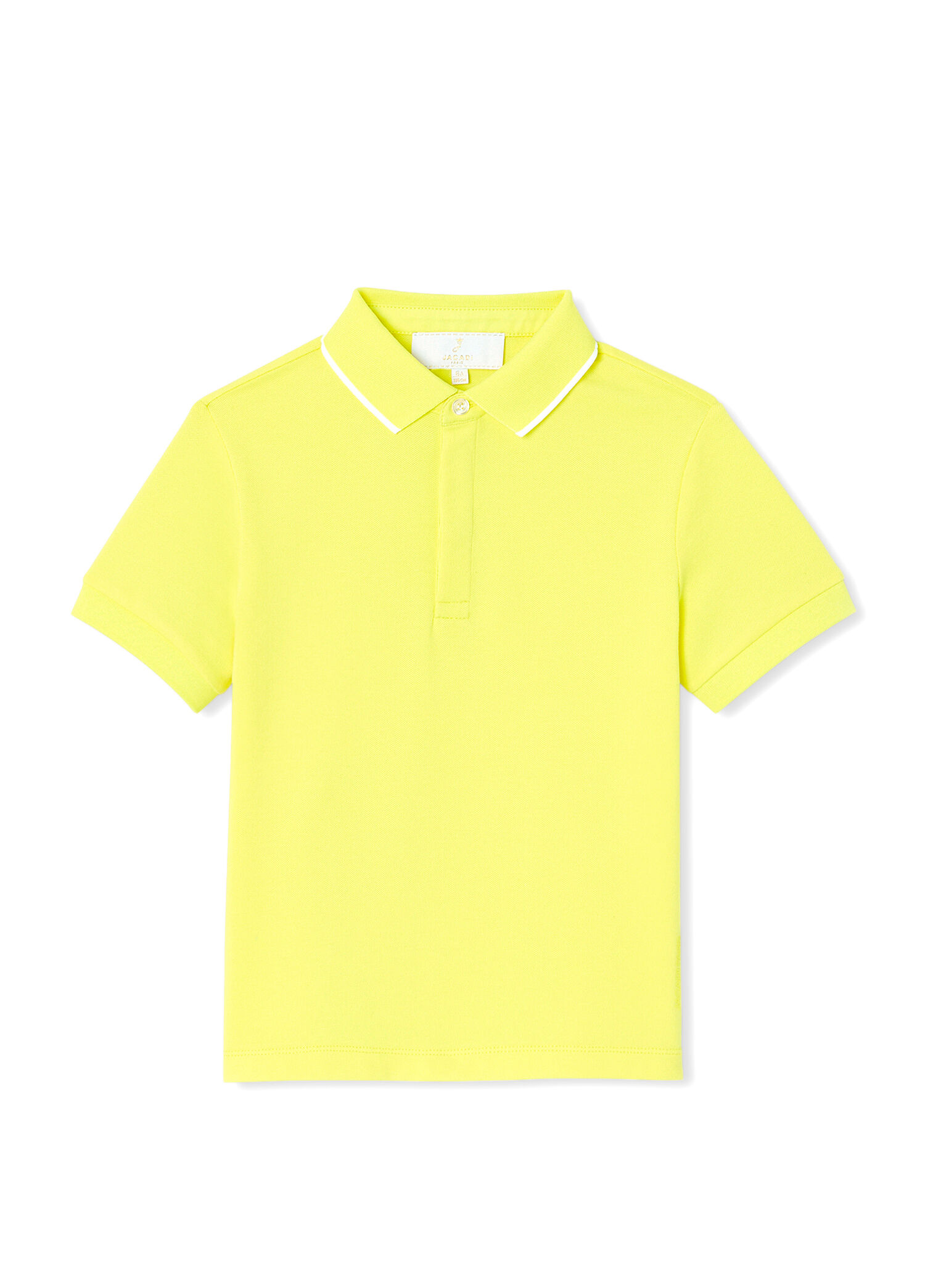 Sarı Pamuklu Polo Yaka Kısa Kollu Erkek Çocuk T-Shirt