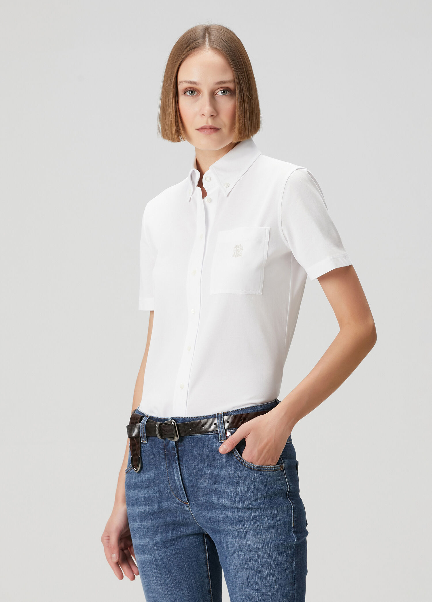 Beyaz Polo T-shirt