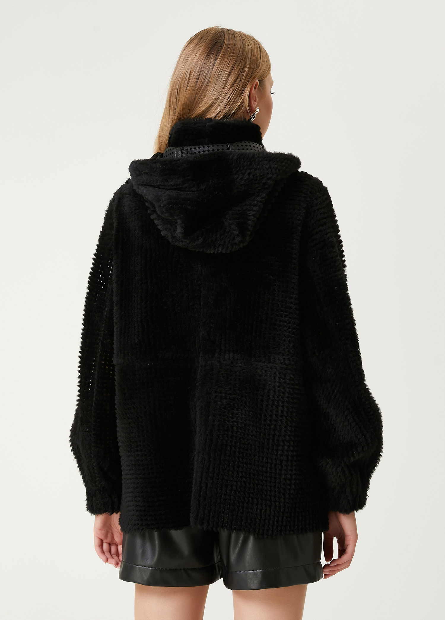 Siyah Shearling Kaban_5