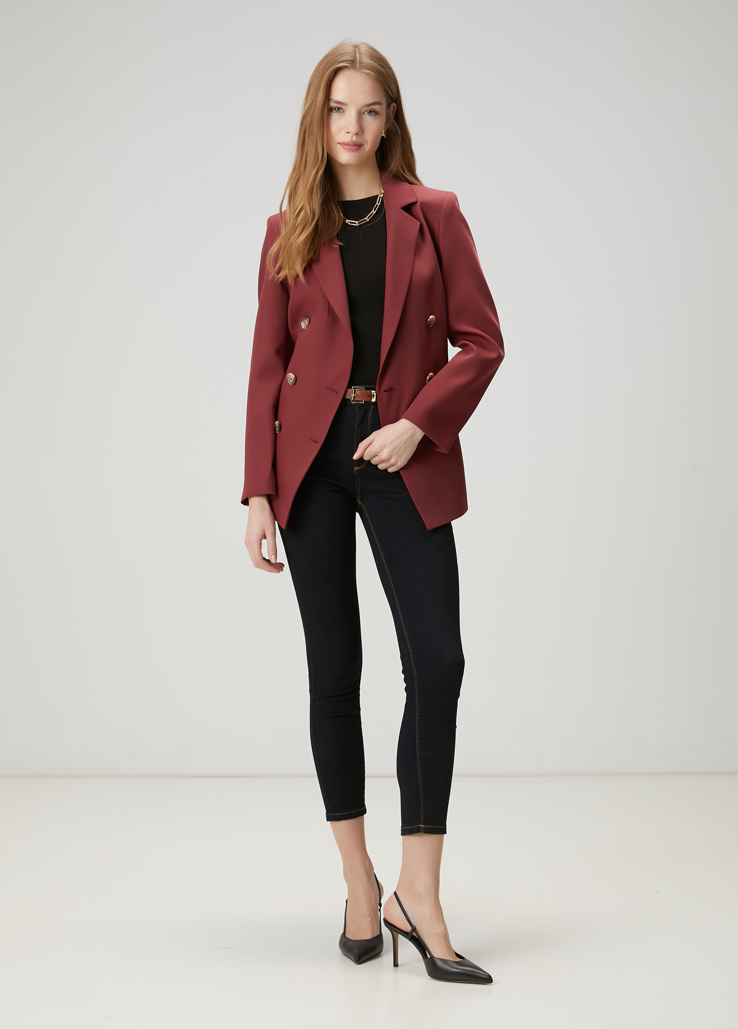 Bordo Kruvaze Blazer_2