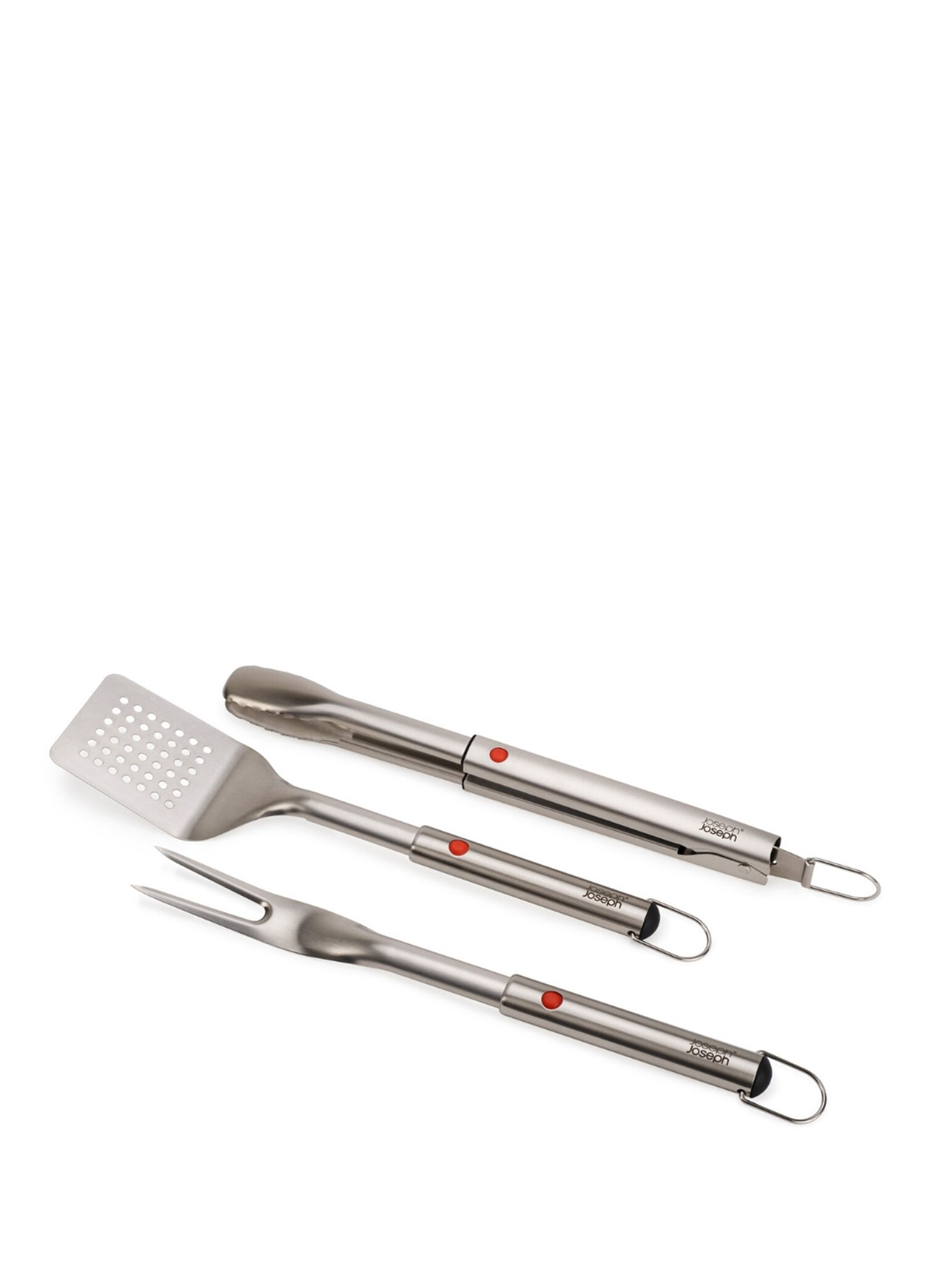 P Joseph Joseph Grilloutpaslanmaz Celik 3Lu Barbeku Spatulasi Masa Ve Catal Seti