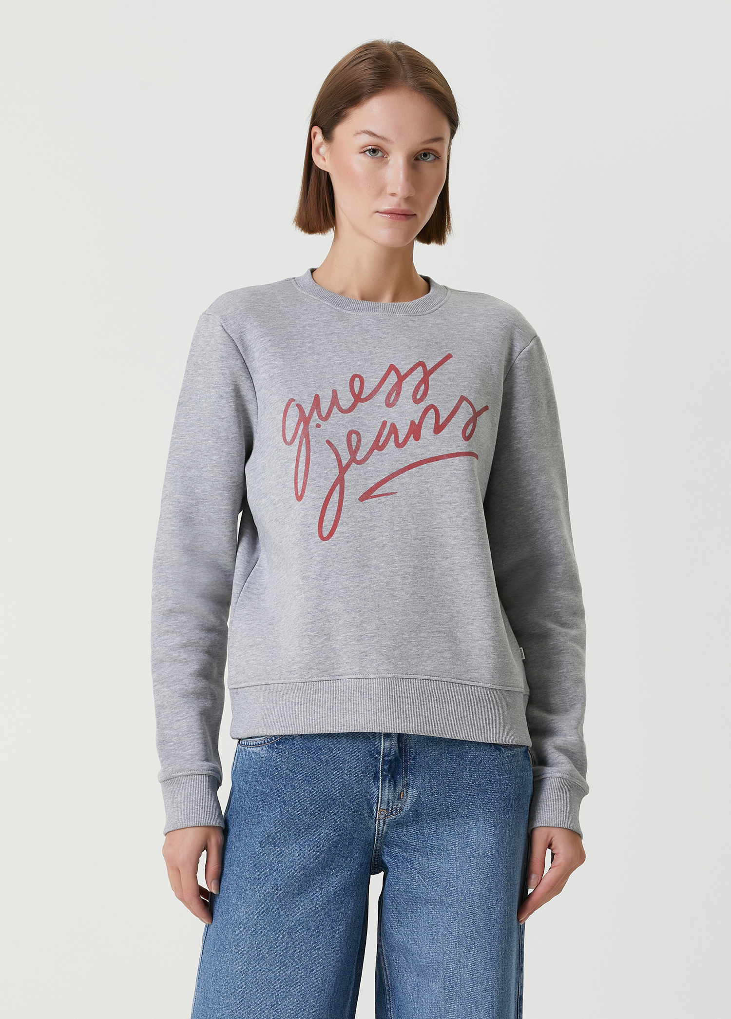 Regular Italic Mavi Logolu Sweatshirt