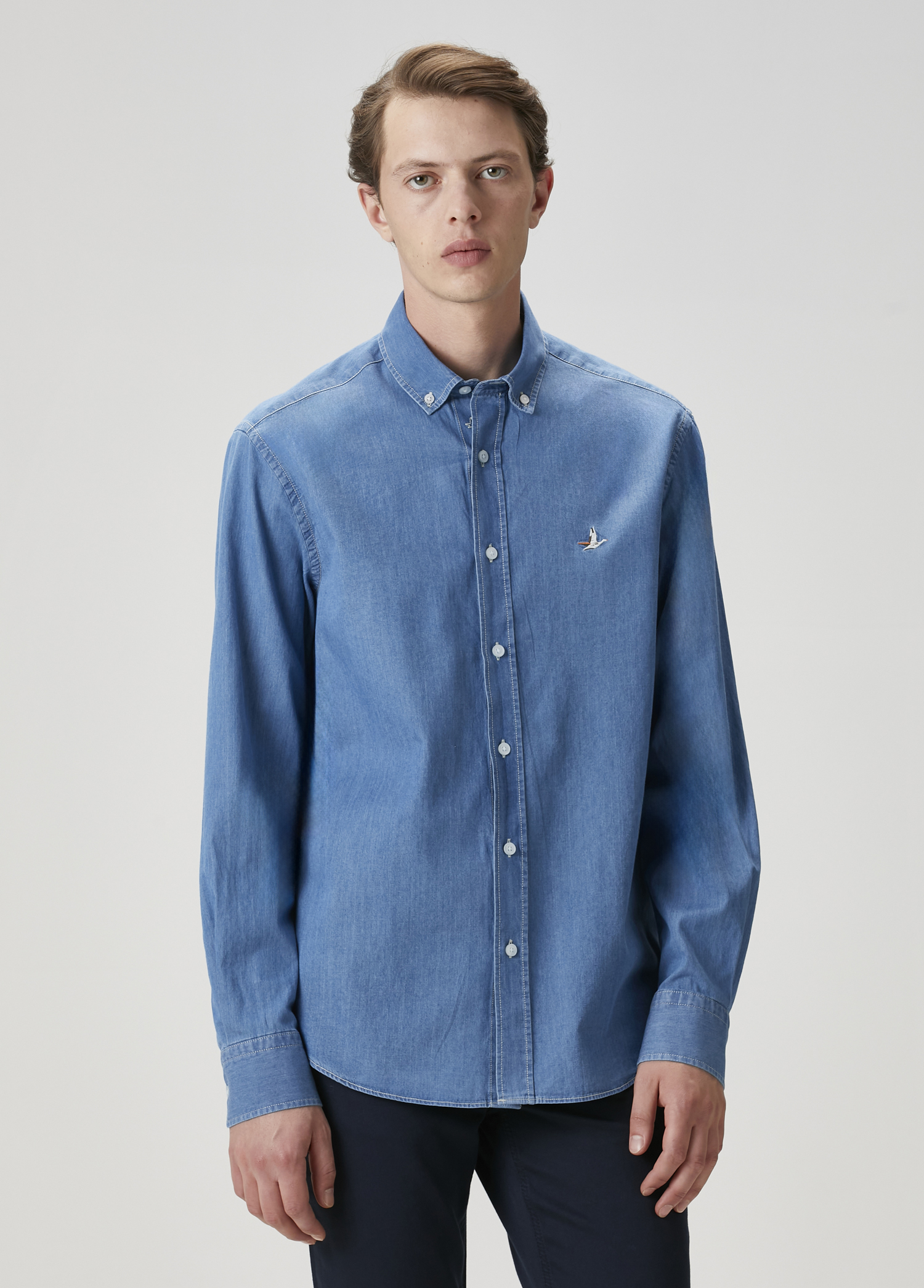 Comfort Fit Mavi Denim Gömlek_2
