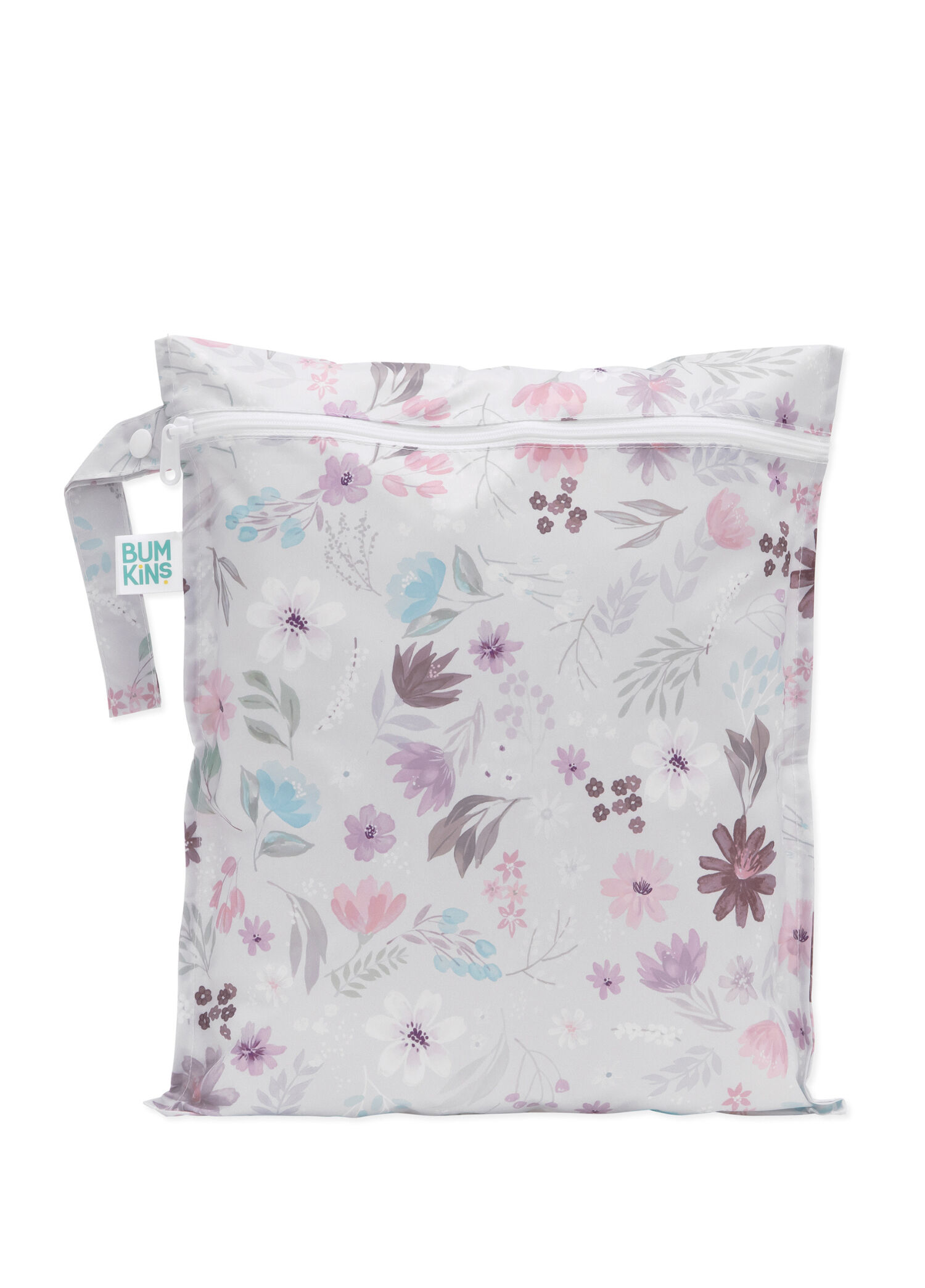 Floral Mor Bebek Çocuk Islak Kirli Çantası
