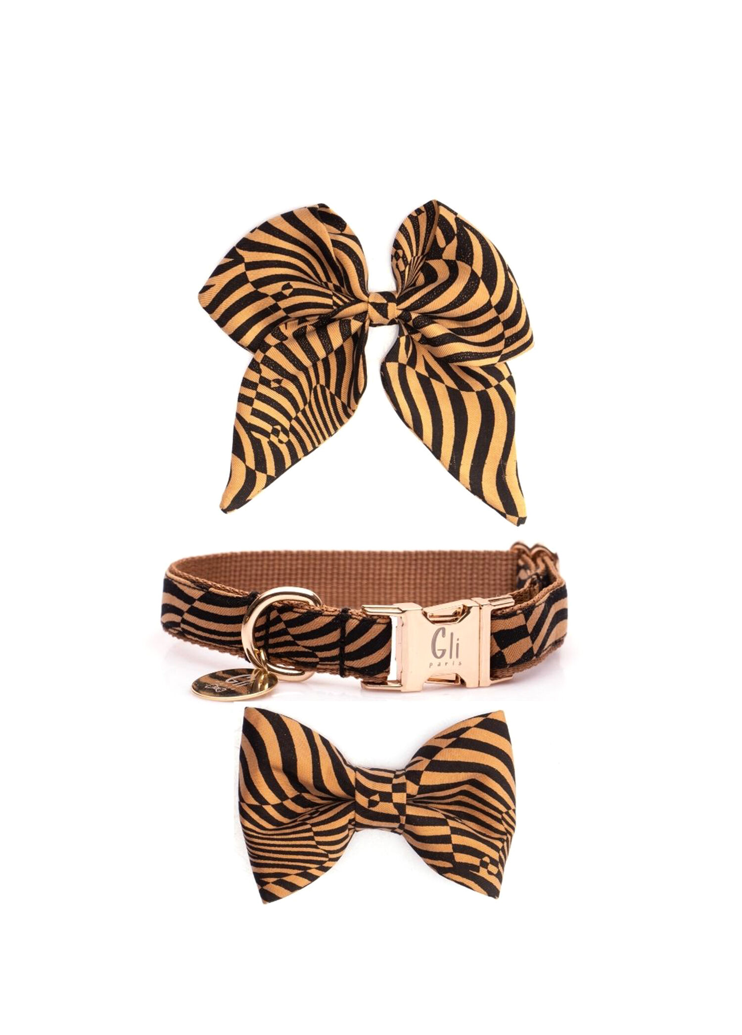 Zebra Desenli Karamel Dog Mom 3'lü Set