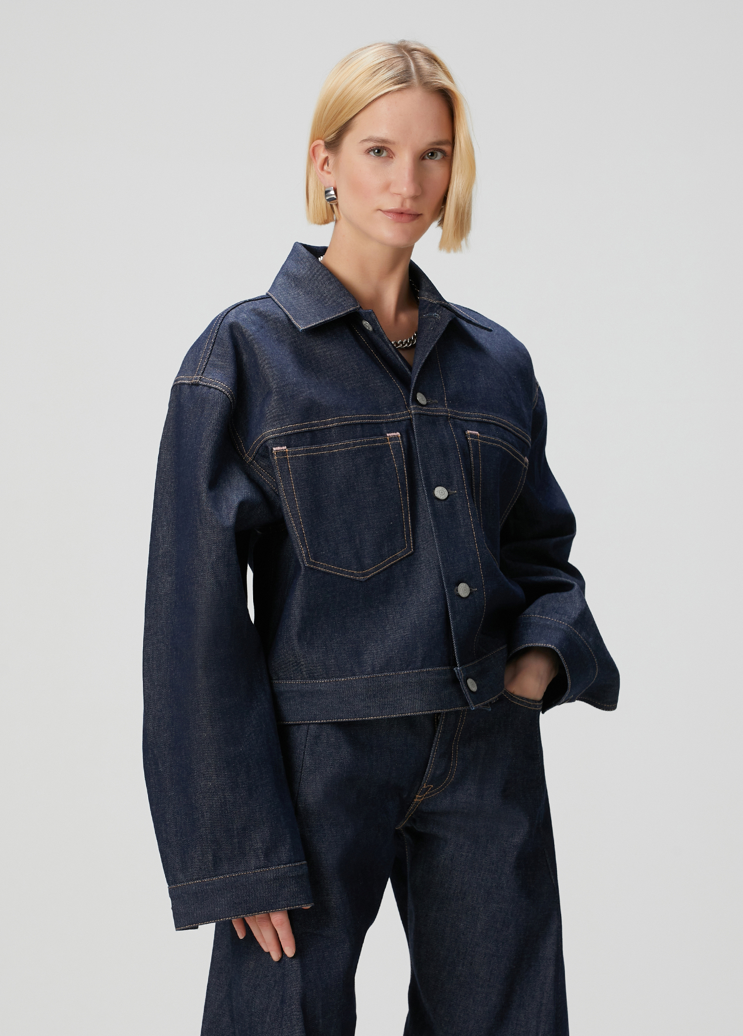 Acne Studios - Navy Blue Denim Jacket