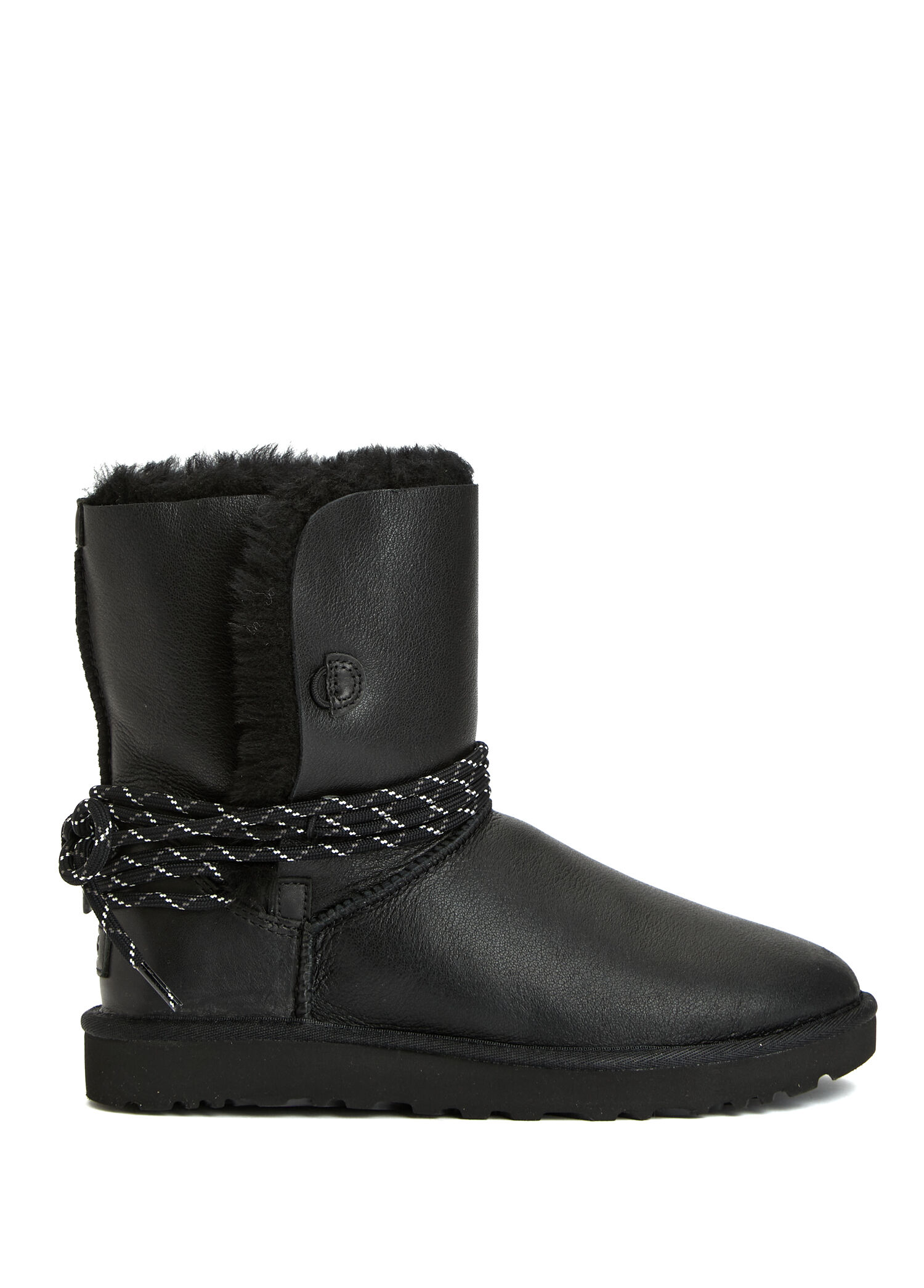 Classic Bailey Tie Siyah Kadın Deri Bot