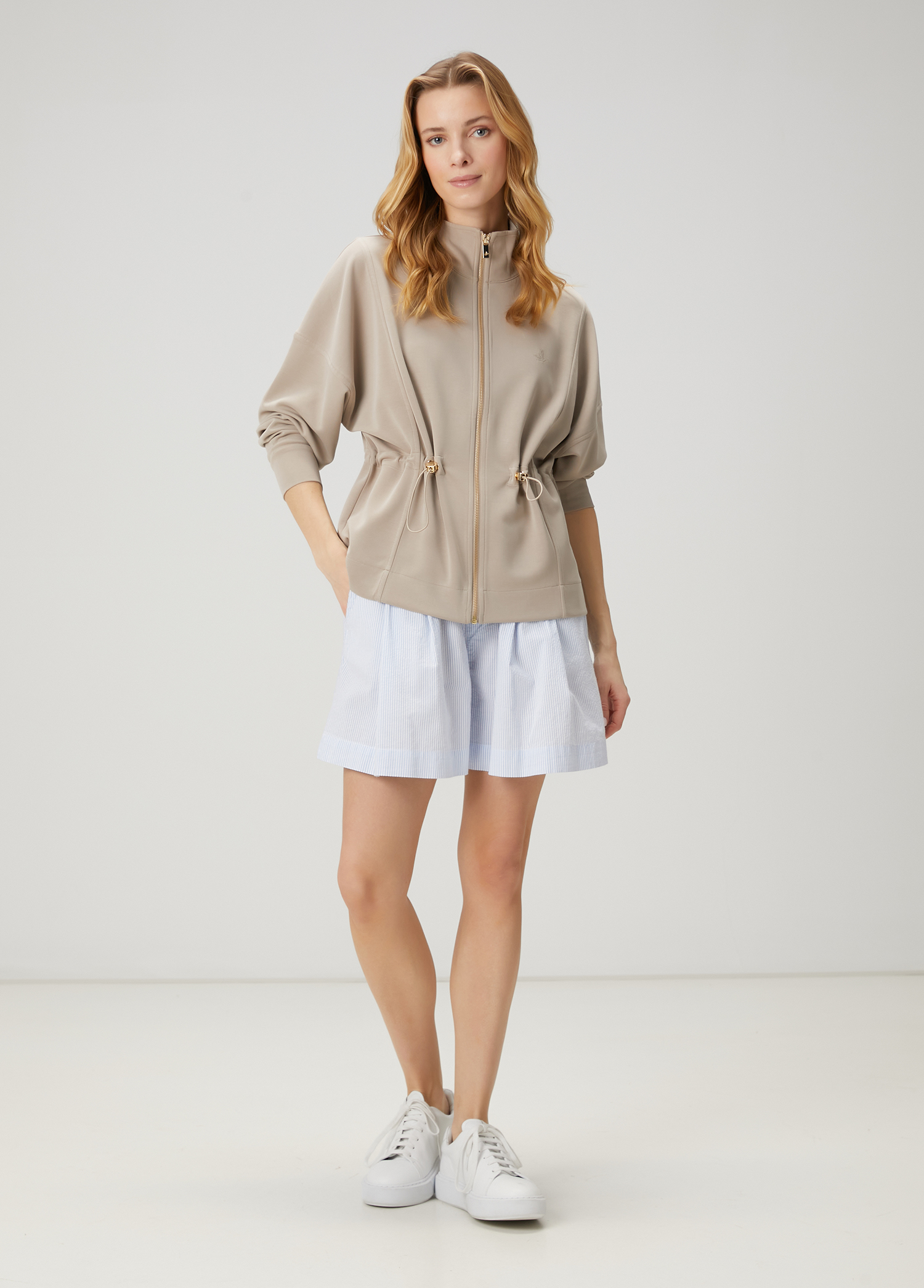 Vizon Fermuarlı Sweatshirt_1