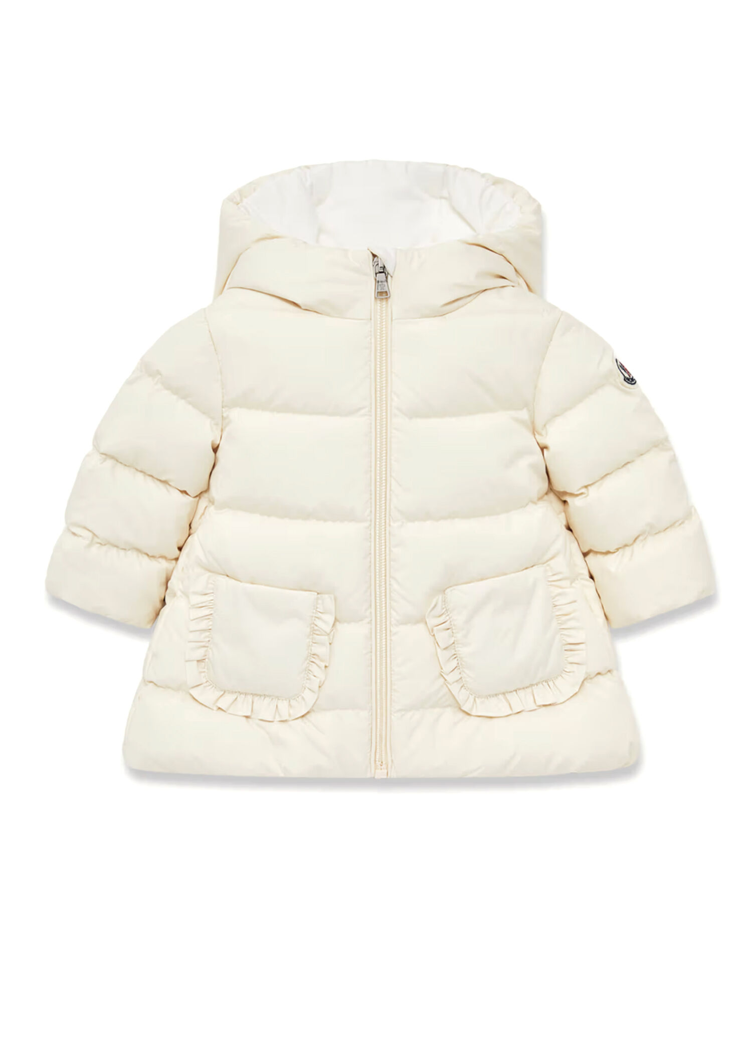 Krem Kız Çocuk Parka