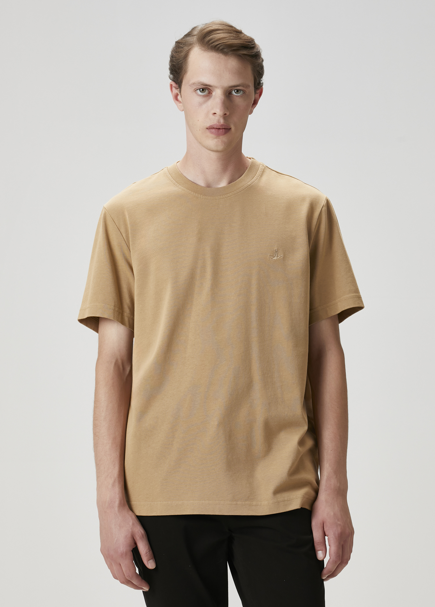 Relax Fit Deve Tüyü Basic T-shirt_2