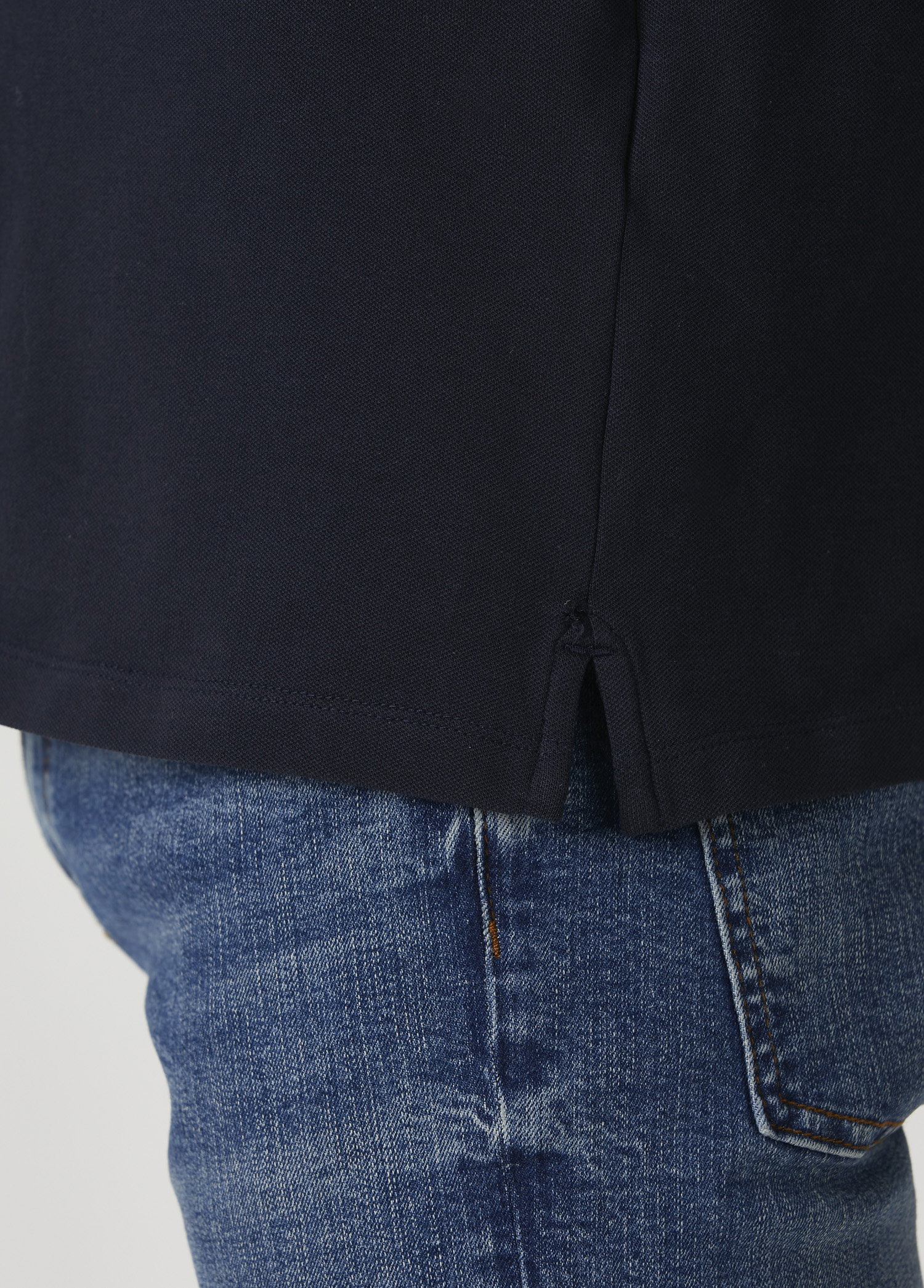 Comfort Fit Lacivert Polo Yaka T-shirt_6