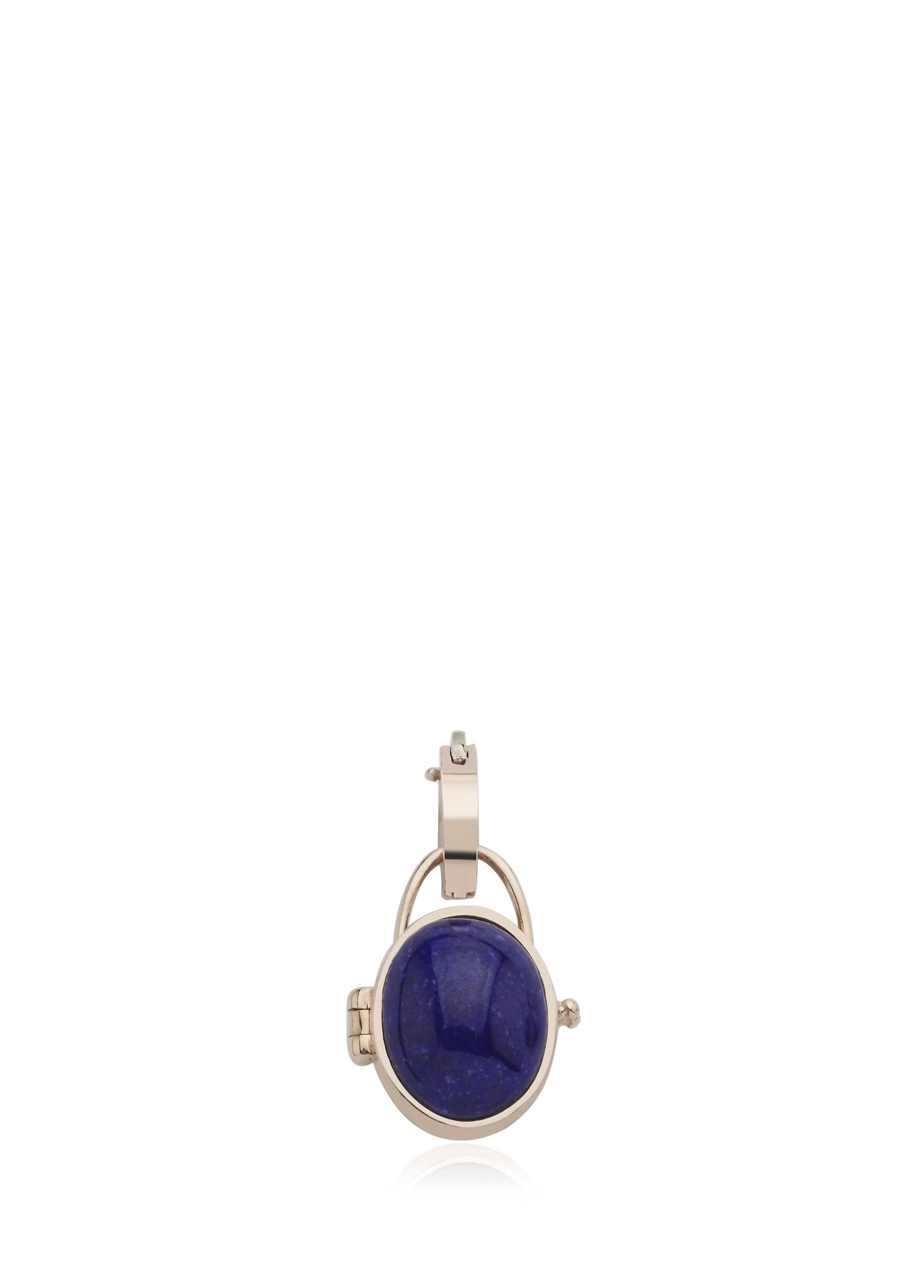 Gem Lapis Lazuli Locket 14 Ayar Altın Kadın Charm