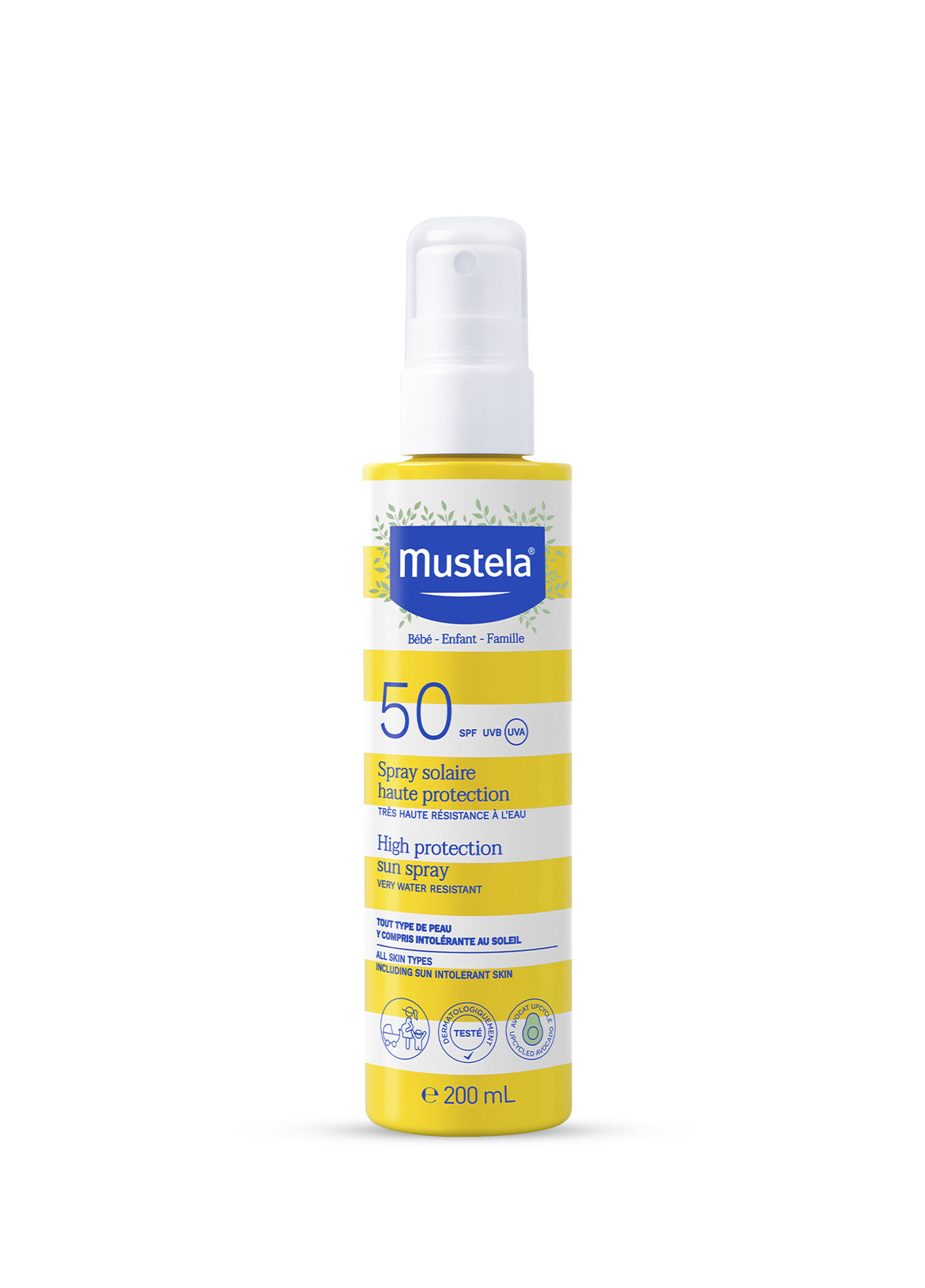 Spray Solaire Haute Protection SPF50+ Suya Dayanıklı Yüz ve Vücut Güneş Spreyi 200 ml