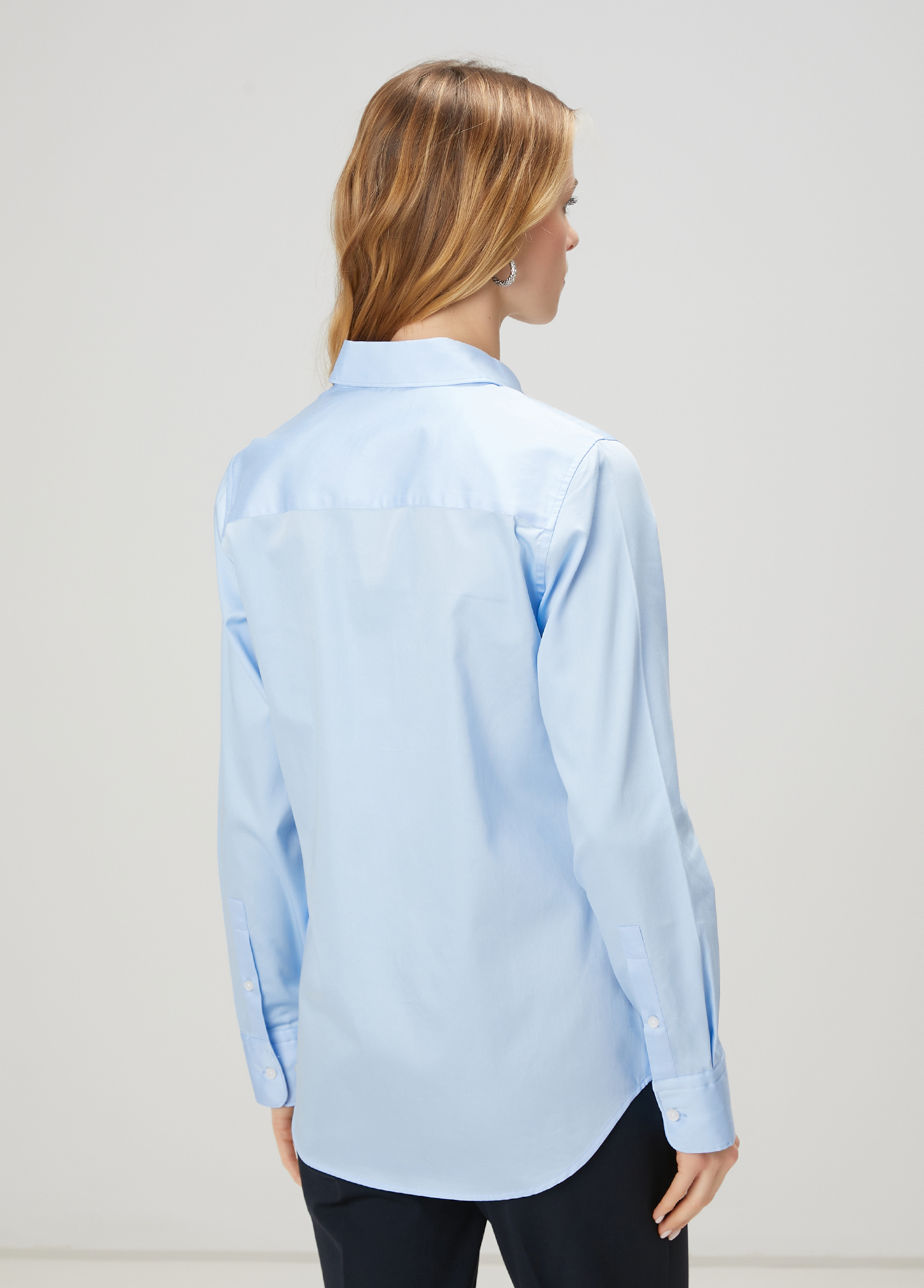 Mavi Basic Poplin Gömlek_4