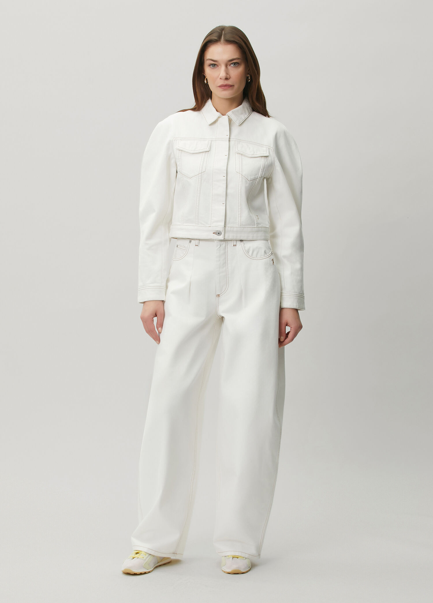 Jacquemus - Nimes Ovalo Cream Denim Jacket
