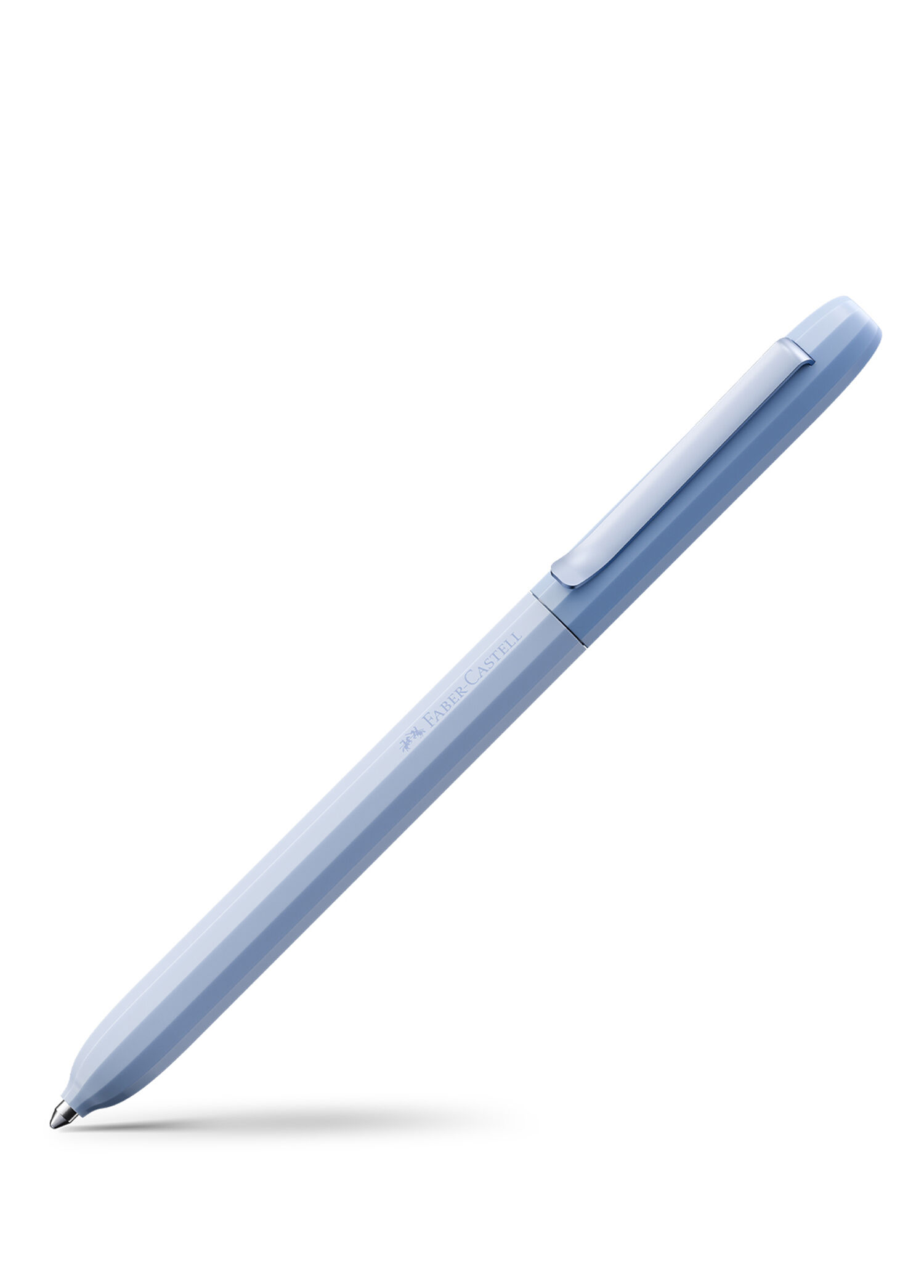 Faber Castell - Avori Artic Blue Metal Klips Tükenmez Kalem - Mavi