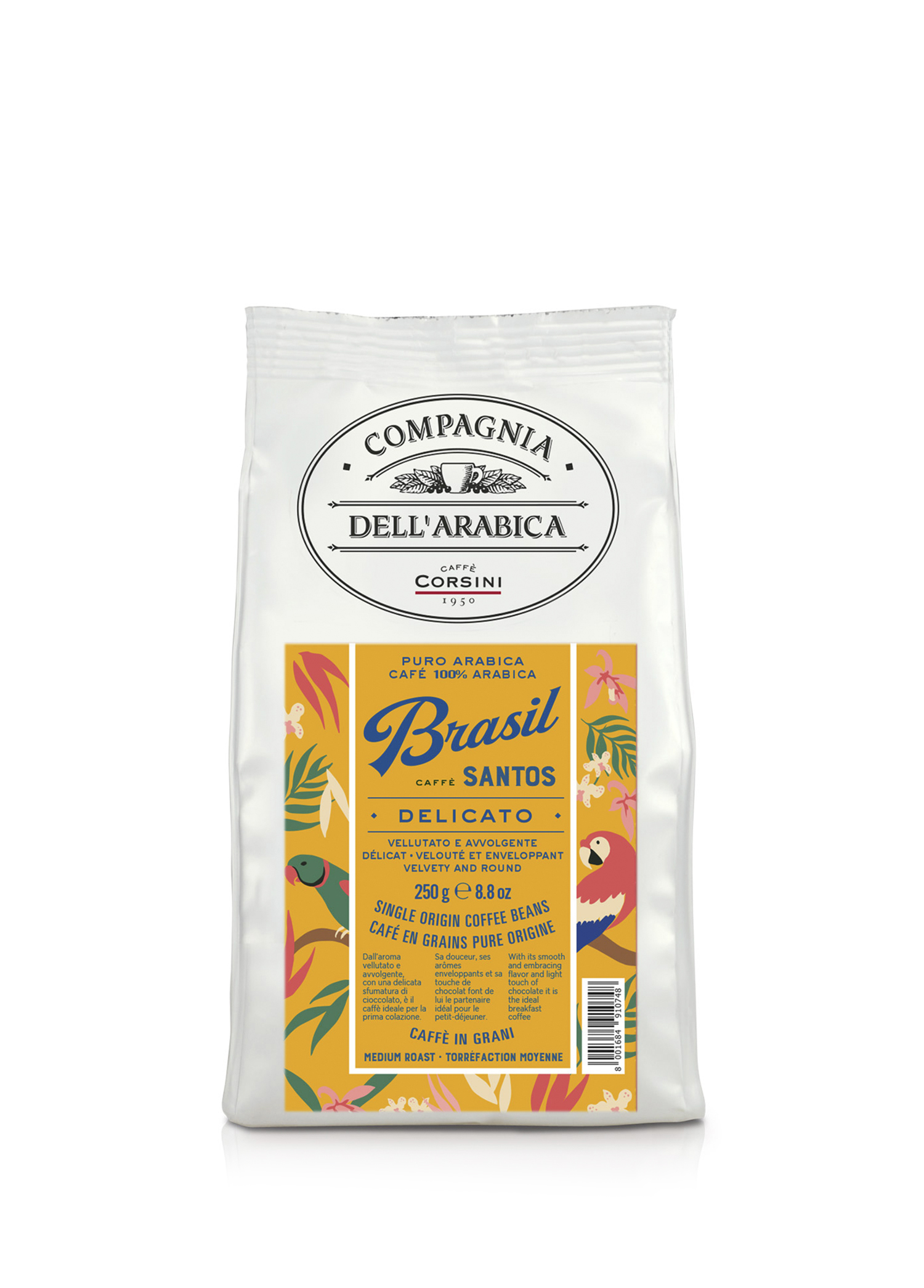 Brezilya Santos Arabica Çekirdek Kahve 250 gr