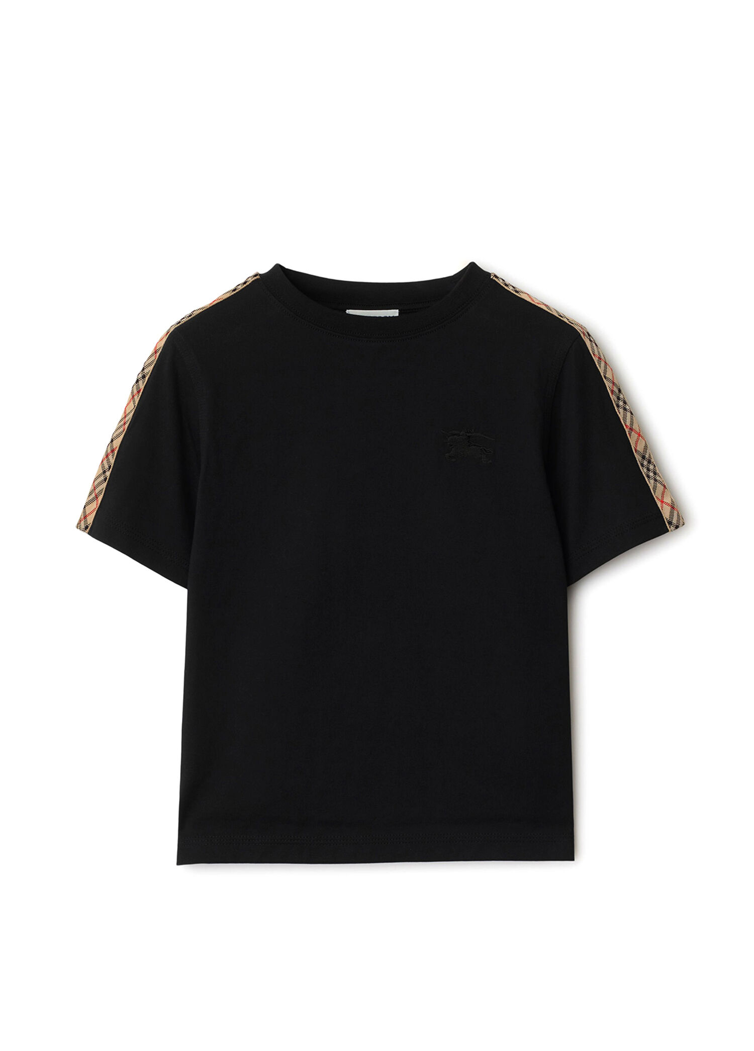 Siyah Psmuklu Unisex Çocuk Kısa Kollu T-Shirt